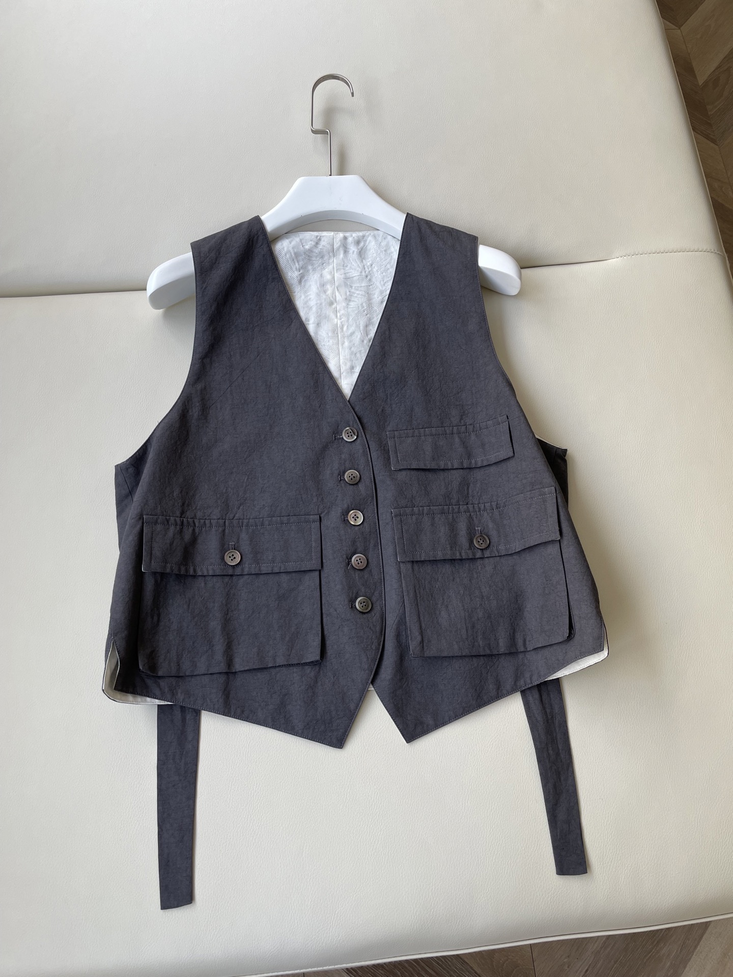 Japanese Artisanal Cotton Linen Suit with Unique Handcrafted Details - 图片 1