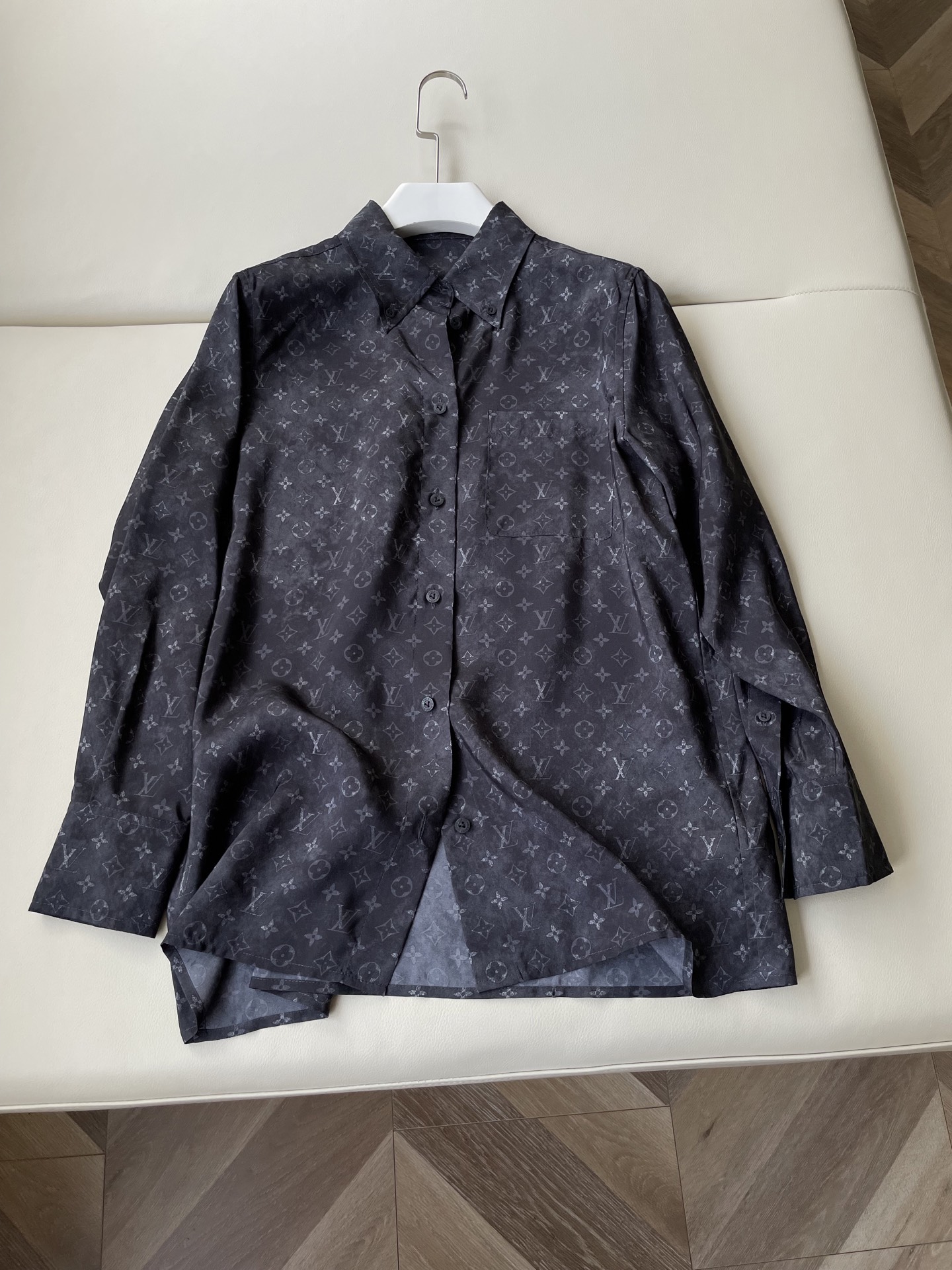 Luxury LV Monogram Silk Shirt: Elegance and Style in Every Stitch