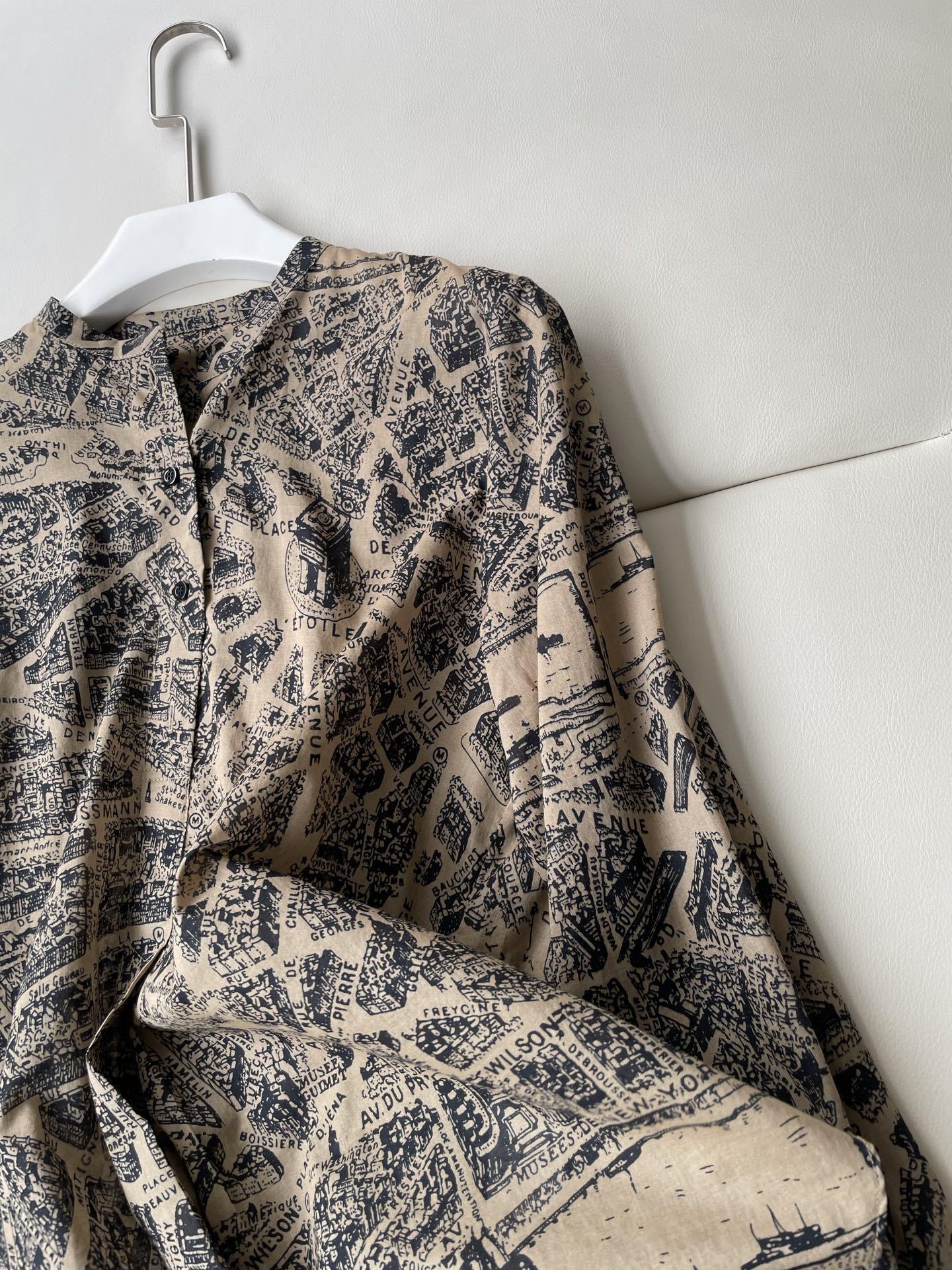 “Paris Map Print Shirt: Creative Design Inspired by Romance and History” - 图片 5