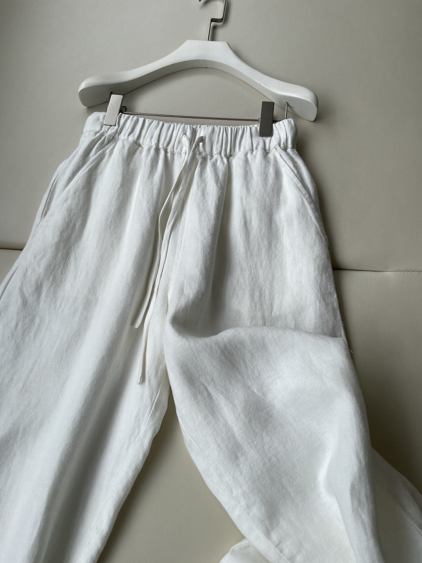 Sand-Washed Linen Suit: Comfortable, Stylish, and Breathable in White Linen Fabric - 图片 2