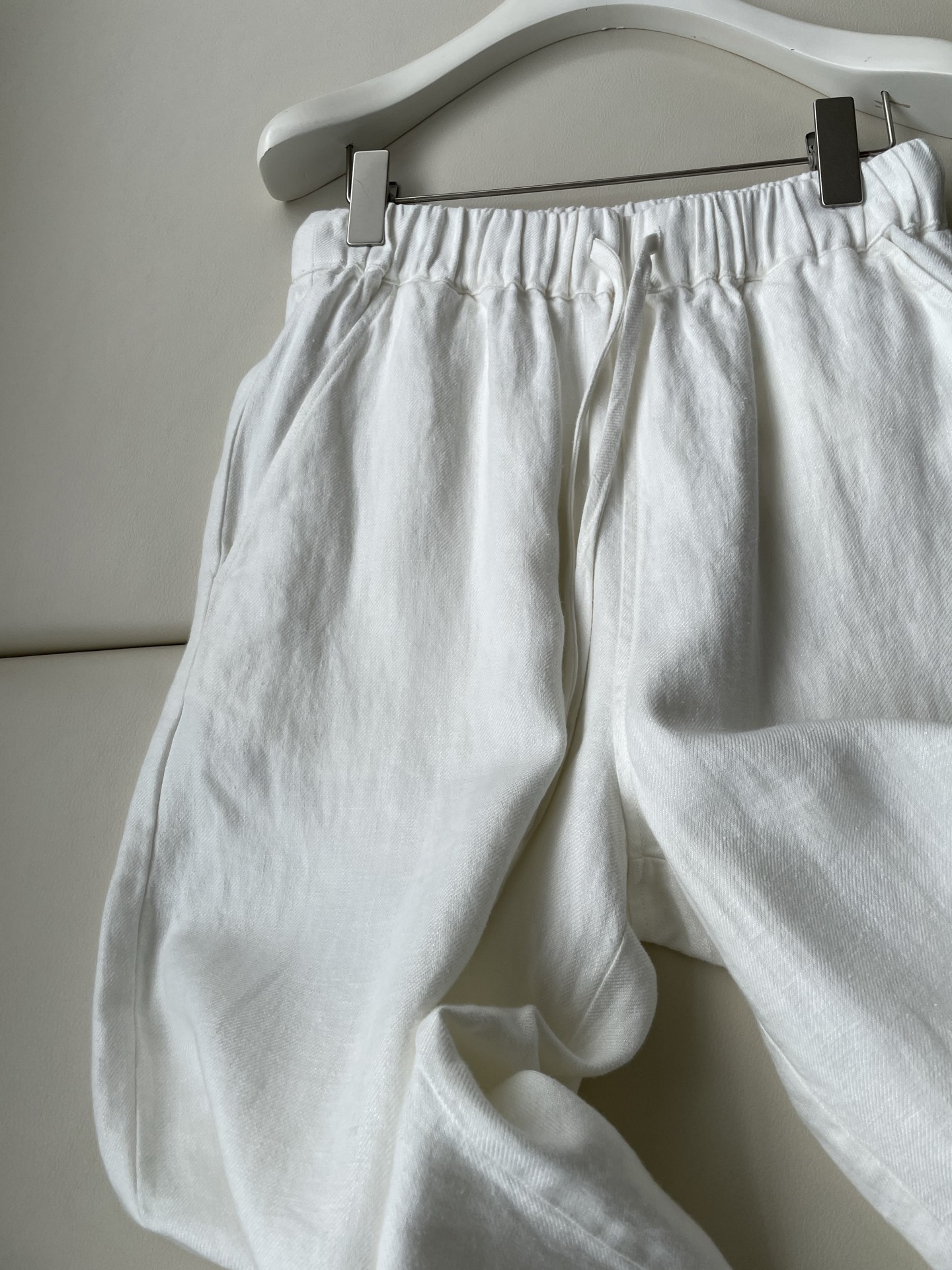 Sand-Washed Linen Suit: Comfortable, Stylish, and Breathable in White Linen Fabric - 图片 3