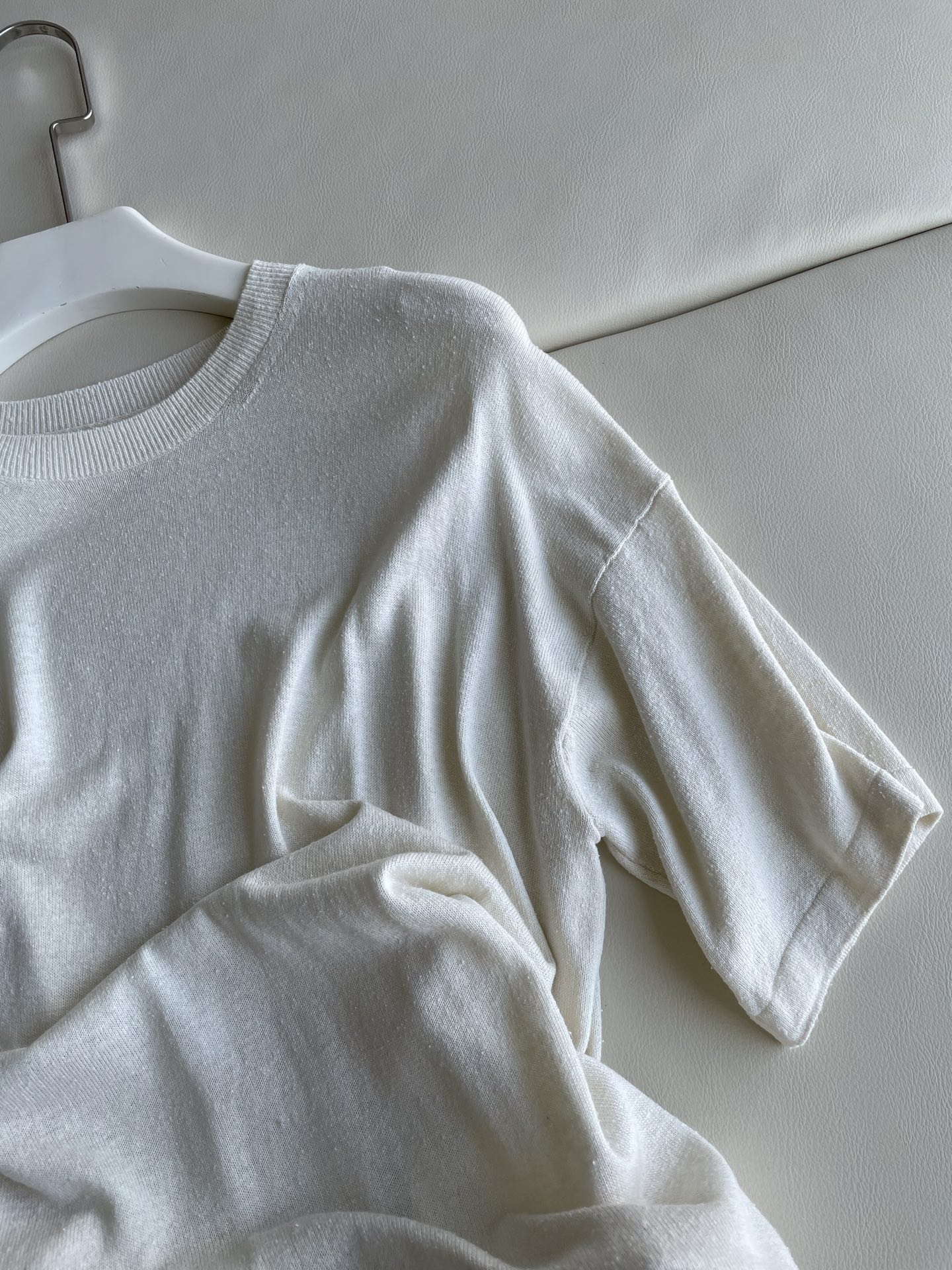 Stylish Lavender Silk Female Suit with The RowCalibi Cotton Shirt in White Rice - 图片 5