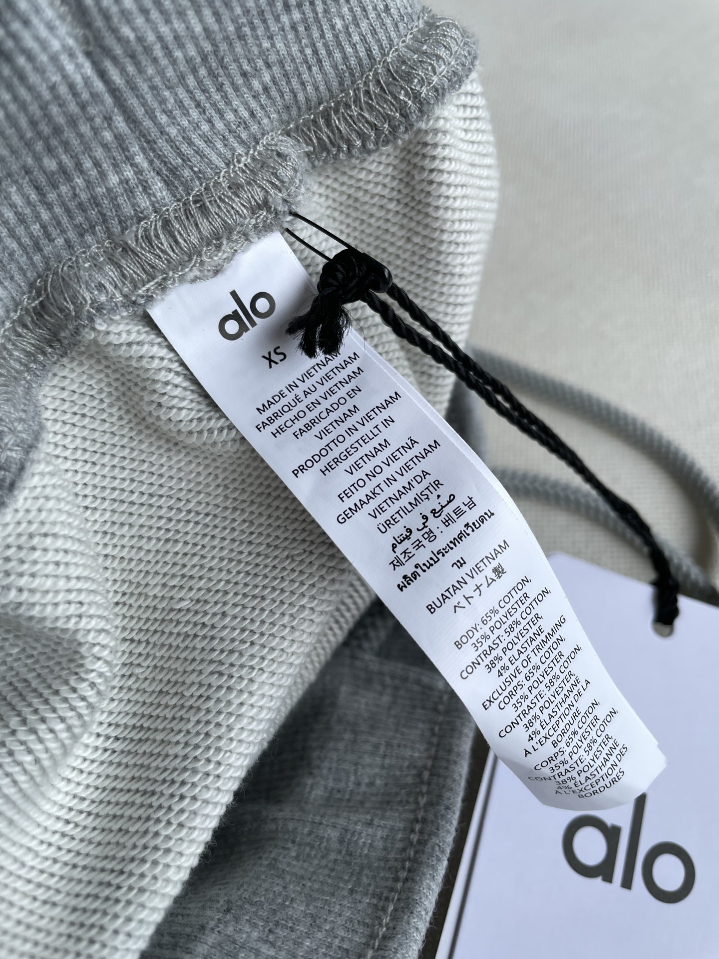 Women’s Cotton Yoga Shorts with High Waist – Grey and Black, XSSM Sizes, Soft and Cozy - 图片 6