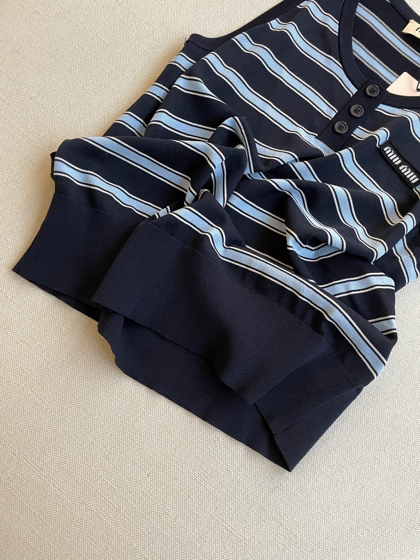 Miu Inspired Striped Knit Tank Top - Soft Tencel U-Neck Sleeveless Shirt 5 i1752459777843 9357 0 3