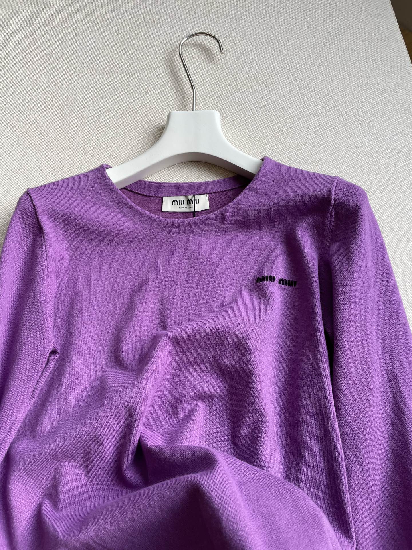 Miu Miu Purple Long Sleeve Top - Elegant & Comfortable Fall Essential 3 i1761706720624 4265 0 1