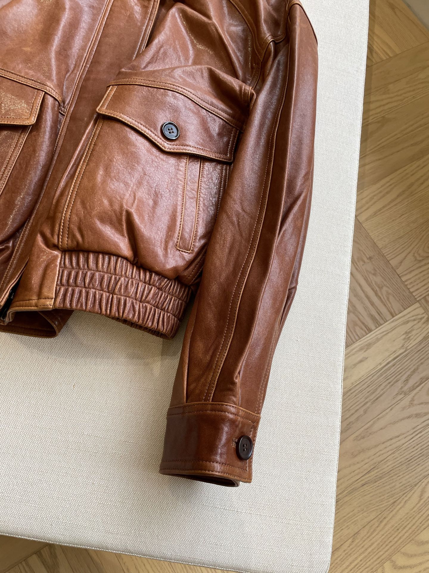 Yves Saint Laurent Vintage Oil Waxed Leather Jacket - Desert Sun 7 i1763069828436 1485 0 5