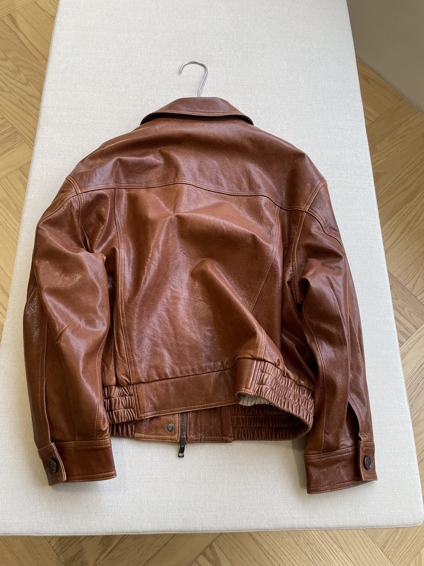 Yves Saint Laurent Vintage Oil Waxed Leather Jacket - Desert Sun 9 i1763069828558 1234 0 7