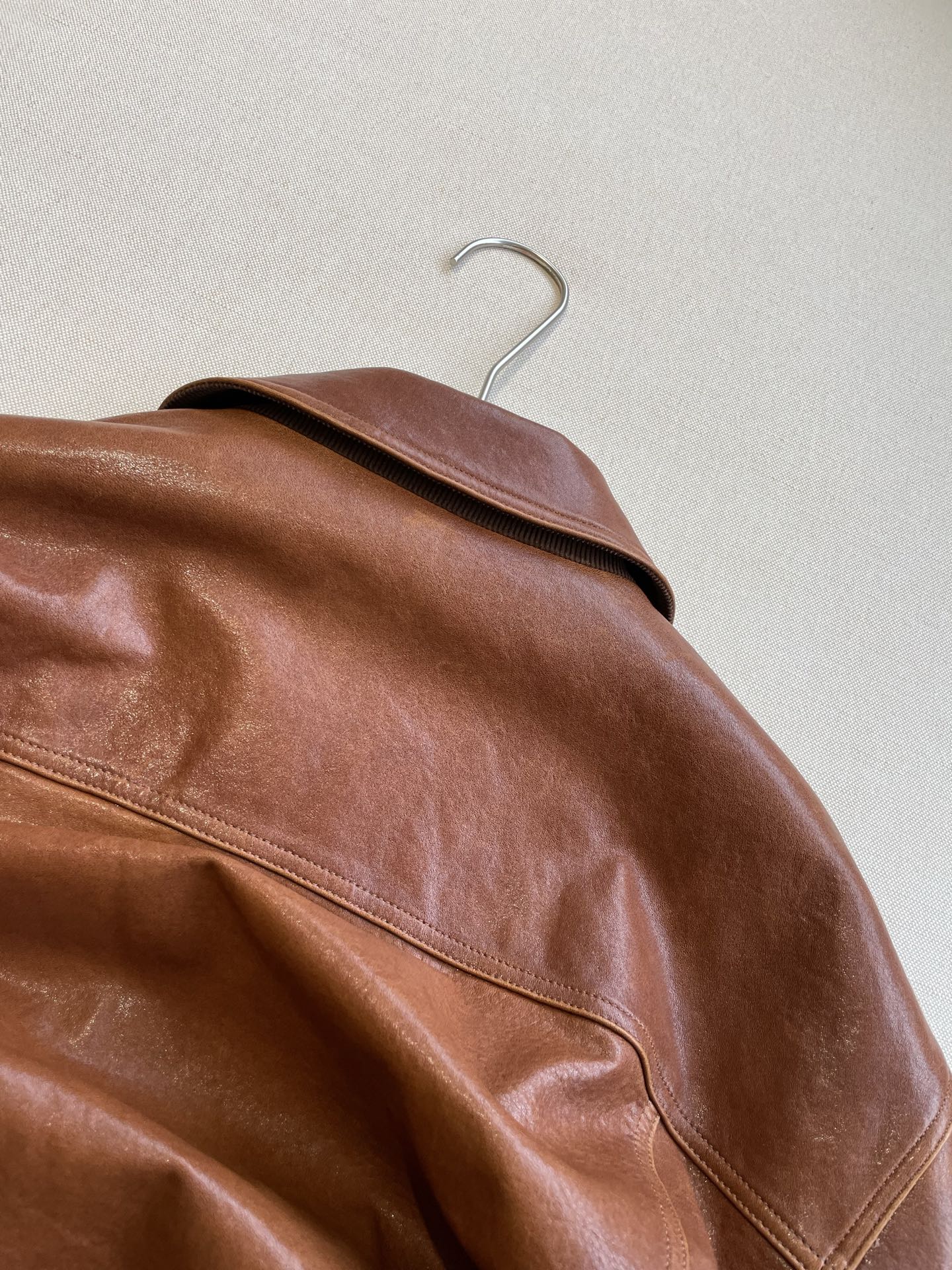 Yves Saint Laurent Vintage Oil Waxed Leather Jacket - Desert Sun 10 i1763069829912 7441 0 8