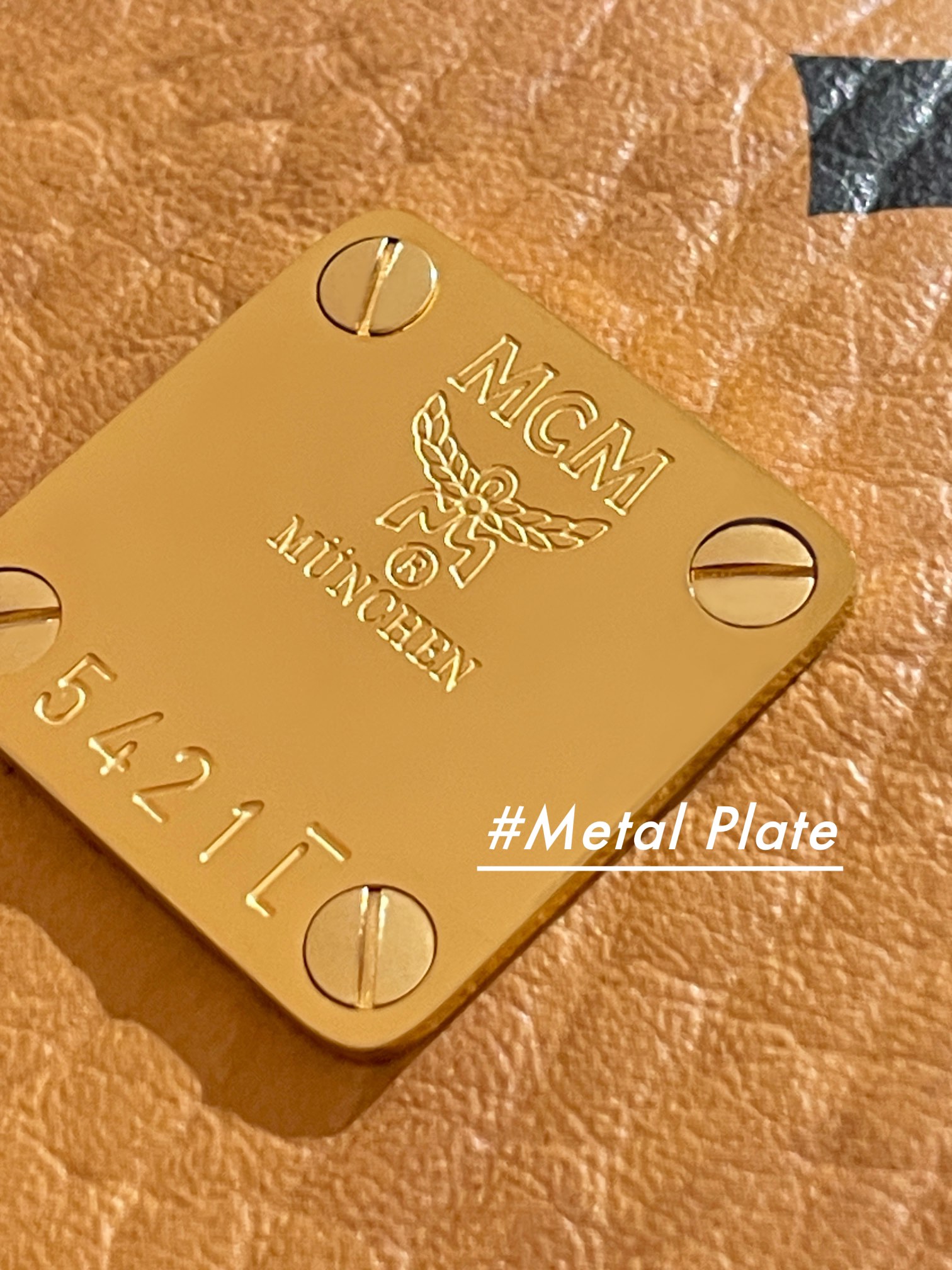 MCM Metal Plate "Anti-oxidant brass brand"