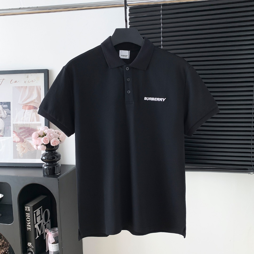 Número de estilo: M175 P100 POLO con logo de BURBERRY de manga corta El logo del logo es exquisito Tela original Camisa…