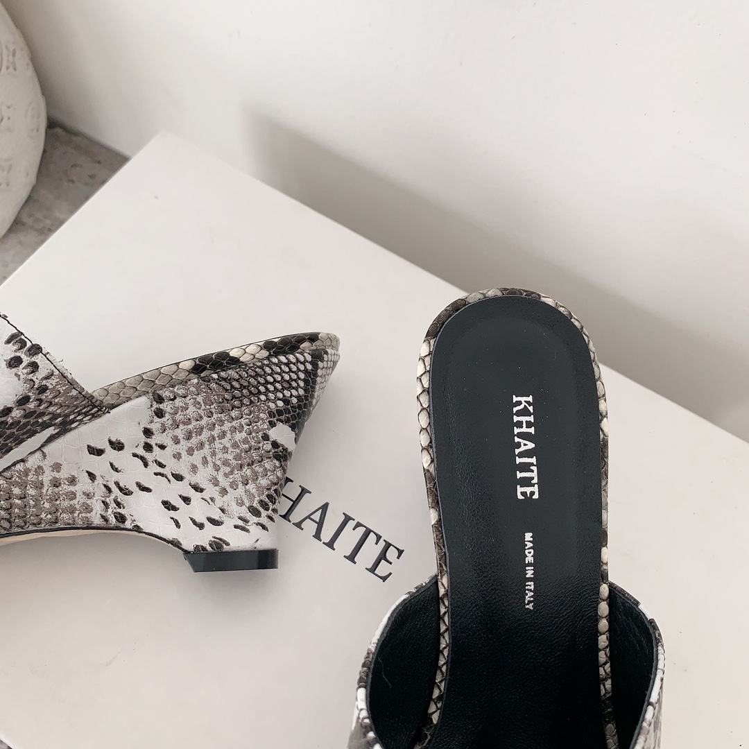 Khaite 2024 High-Fashion Slippers: Unique Style, Premium Quality, Italian Design, Limited Sizes - 图片 8