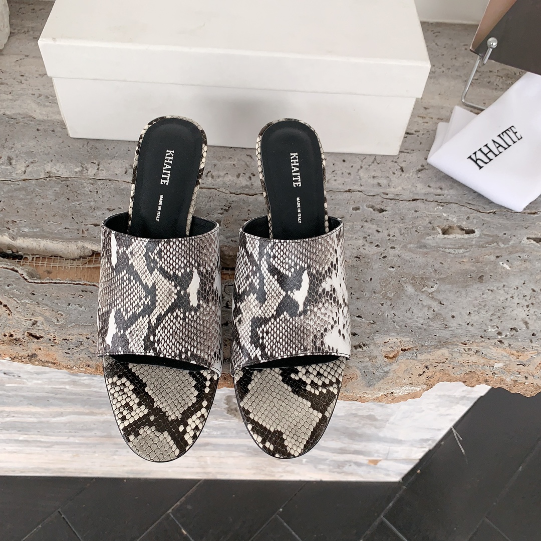 Khaite 2024 High-Fashion Slippers: Unique Style, Premium Quality, Italian Design, Limited Sizes