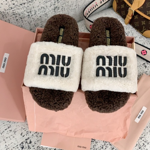 Miu Miu Women's Shearling Slide Sandals - Warm, Comfortable, and Stylish 1 Miu Miu Women's Shearling Slide Sandals - Warm, Comfortable, and Stylish
