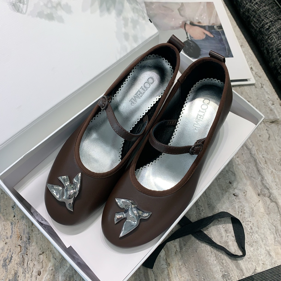 “2024 Stylish Cotemps: Chic Shoes in Platinum, Italian Skin, Size 35-39” - 图片 3