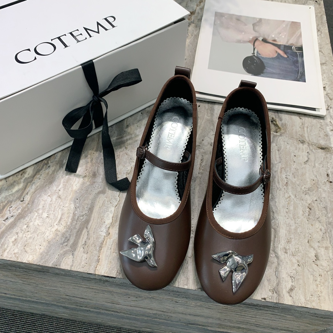 “2024 Stylish Cotemps: Chic Shoes in Platinum, Italian Skin, Size 35-39”