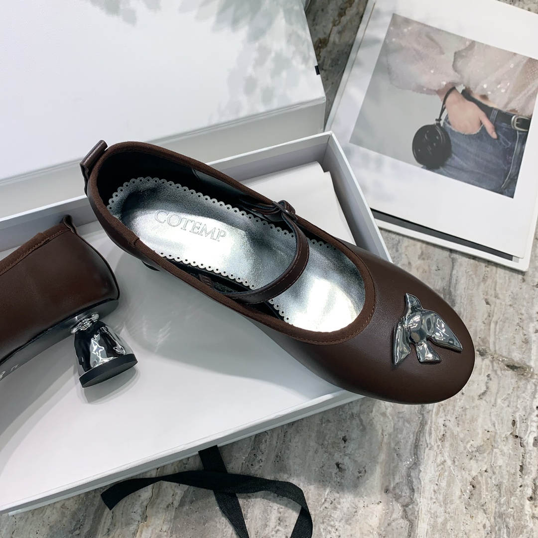 “2024 Stylish Cotemps: Chic Shoes in Platinum, Italian Skin, Size 35-39” - 图片 4