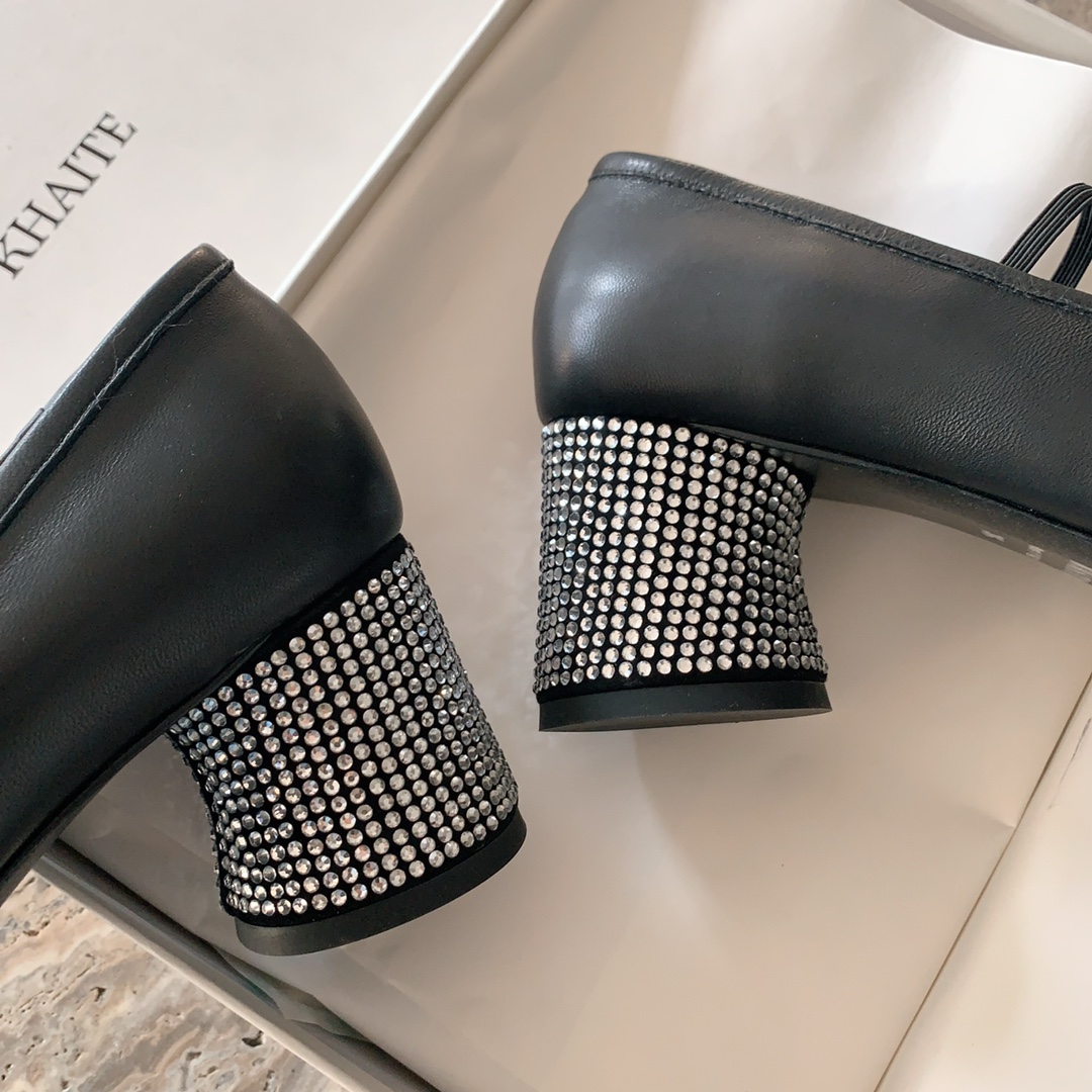 “Khaite Mary Queen’s Shoes: New High-Quality Cow Skin, Italian Import, Comfy Style” - 图片 8