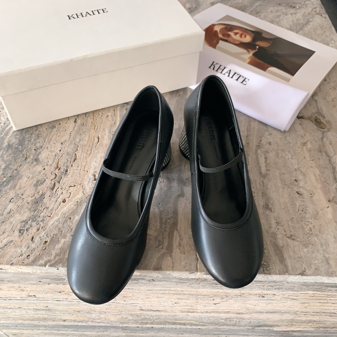 “Khaite Mary Queen’s Shoes: New High-Quality Cow Skin, Italian Import, Comfy Style” - 图片 3
