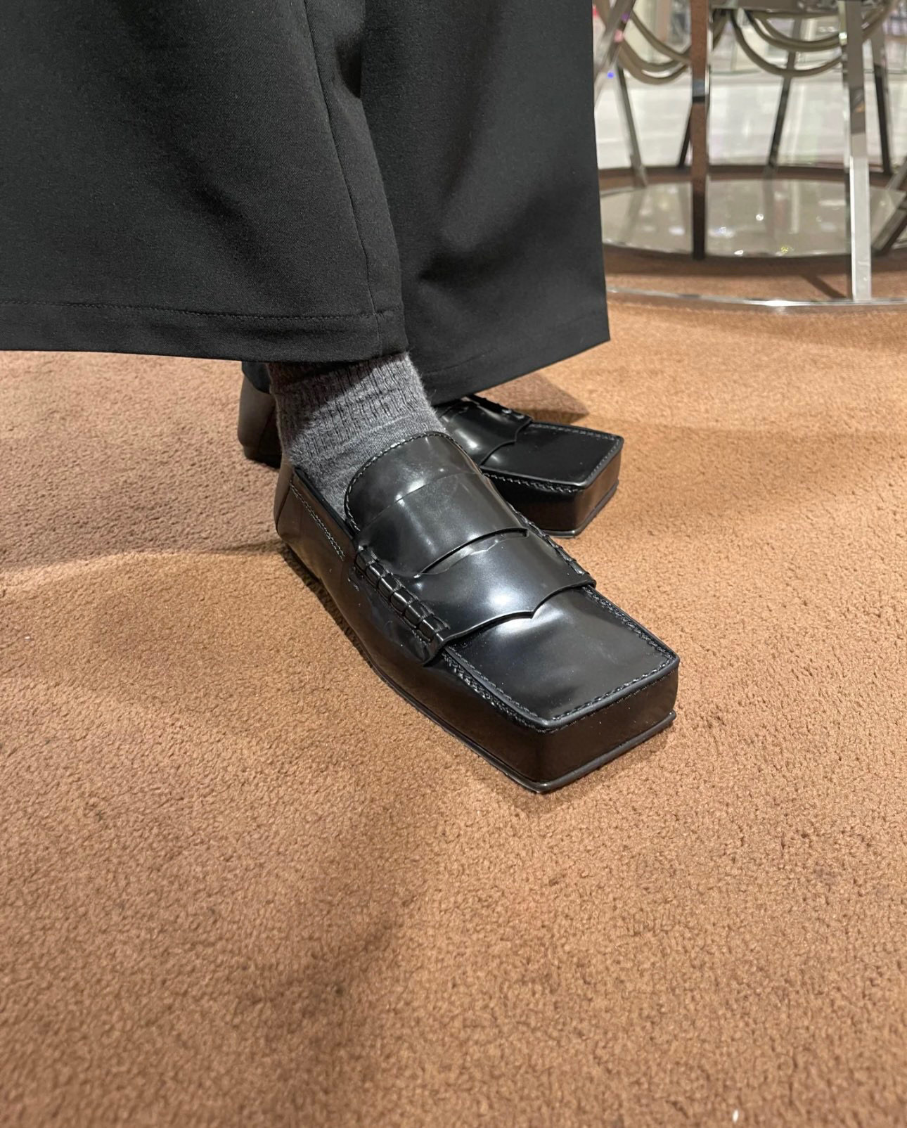 NO:227300,Wearing demonstration, loafers, loafers19860909穿搭示范,乐福鞋,loafers,Women's Shoes