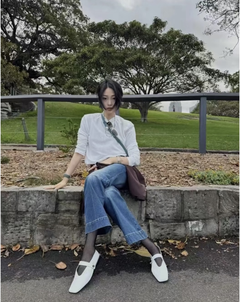 NO:383347,Wearing demonstration, single shoes19860909穿搭示范,单鞋,Women's Shoes