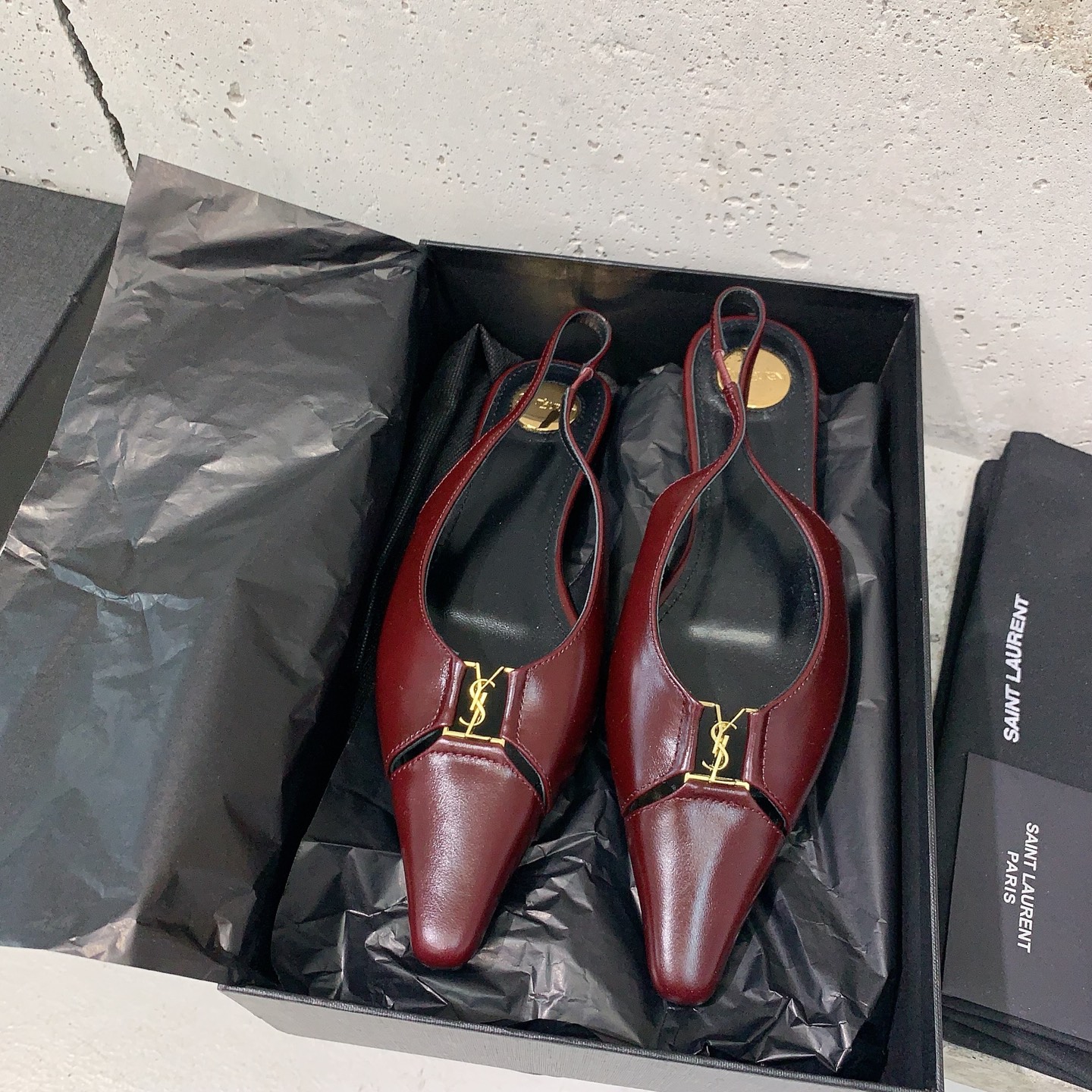 2025 Saint Laurent Square Shoes: Light-Sniffed Tweeds, Comfortable Veal Piece, Imported Italian Skins - 图片 3