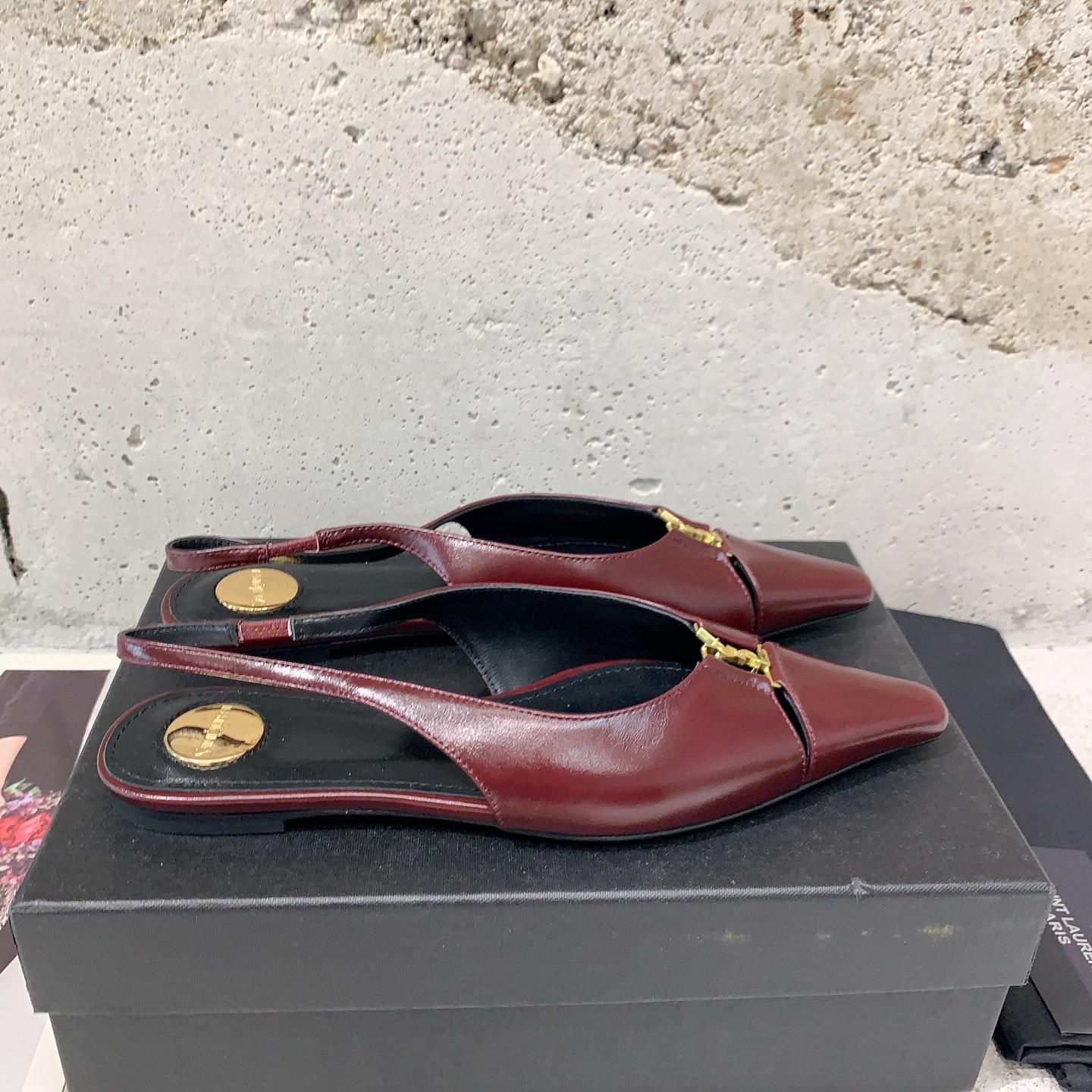 2025 Saint Laurent Square Shoes: Light-Sniffed Tweeds, Comfortable Veal Piece, Imported Italian Skins - 图片 2