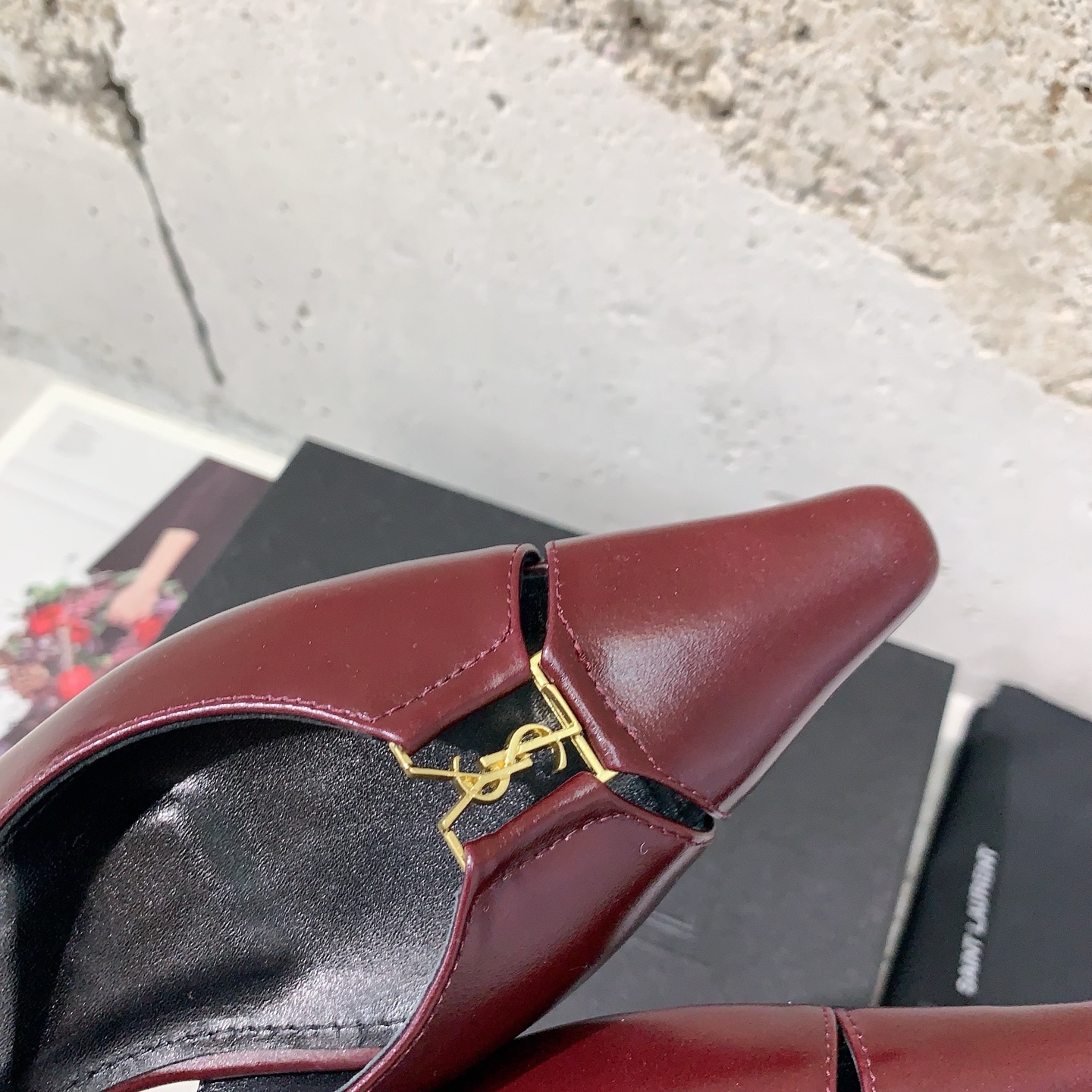 2025 Saint Laurent Square Shoes: Light-Sniffed Tweeds, Comfortable Veal Piece, Imported Italian Skins - 图片 7