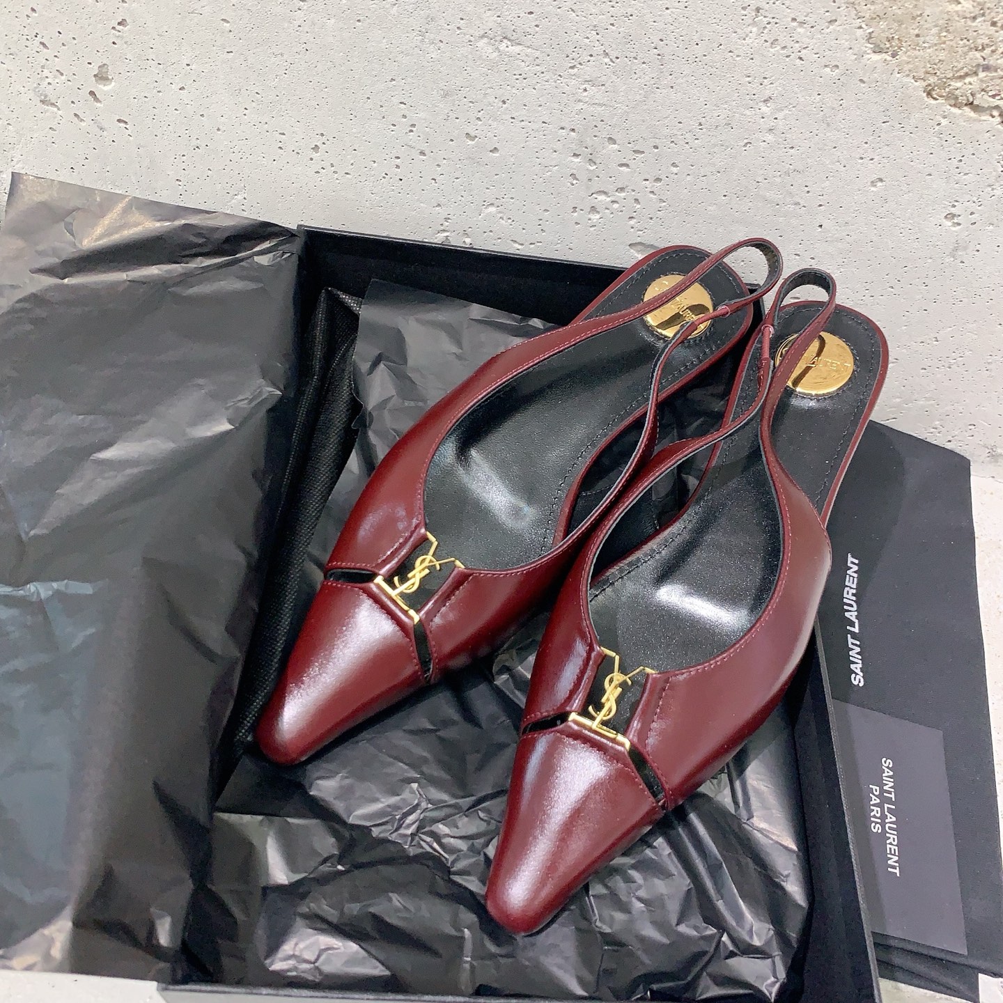 2025 Saint Laurent Square Shoes: Light-Sniffed Tweeds, Comfortable Veal Piece, Imported Italian Skins - 图片 4