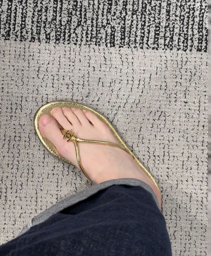 NO:784013,Wearing demonstration, split-toe shoes19860909穿搭示范,分趾鞋,Women's Shoes