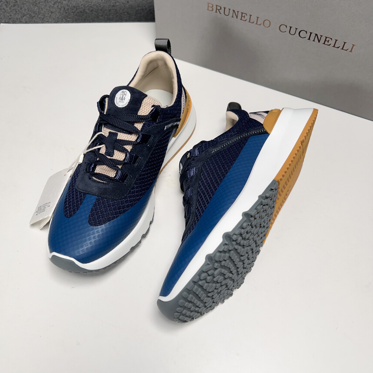 BC Nuevo Brunello Cucinell* Mixed Colour Knit Low Top Sneakers Precio oficial RMB, Los hilos clásico