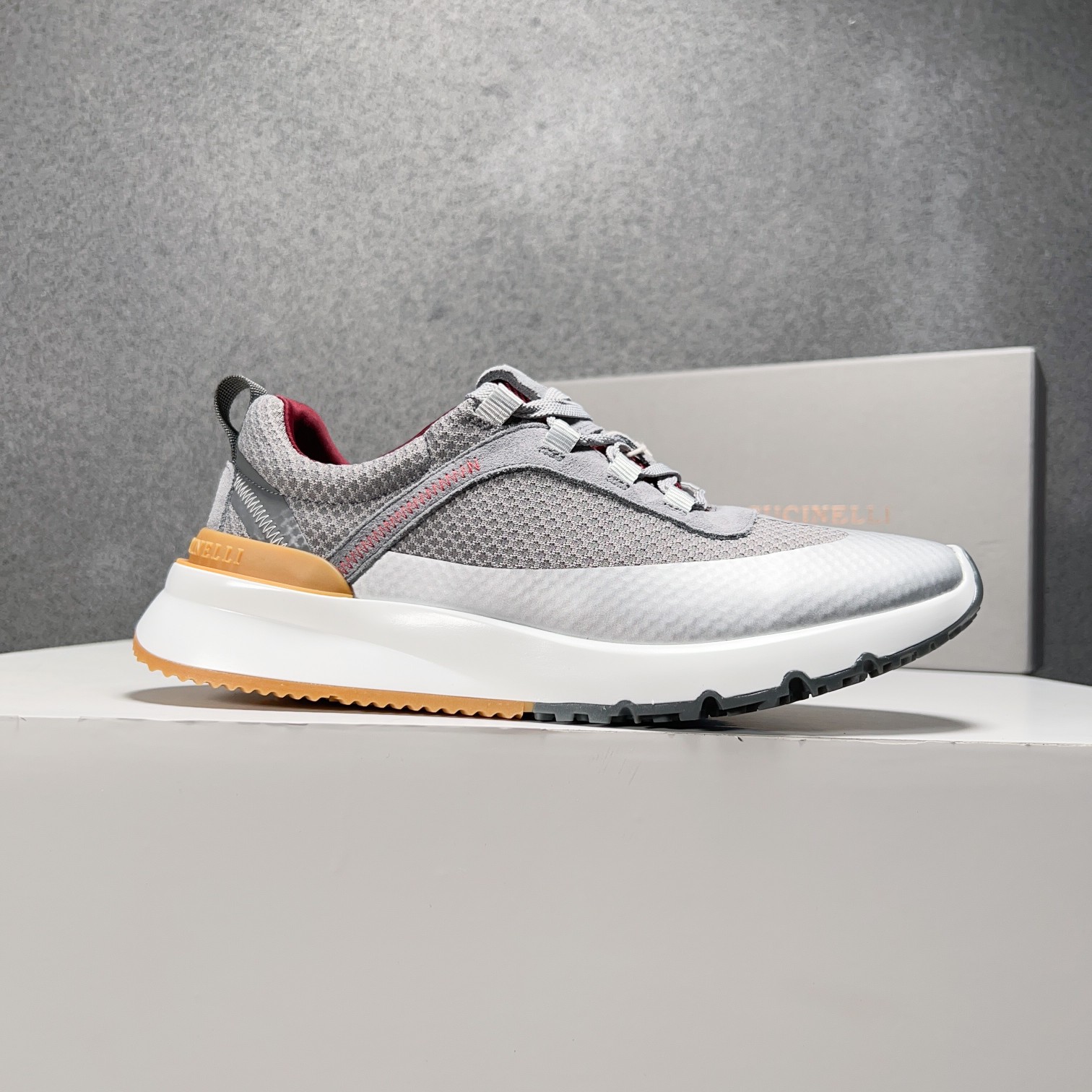 BC Nuevo Brunello Cucinell* Mixed Colour Knit Low Top Sneakers Precio oficial RMB, Los hilos clásico