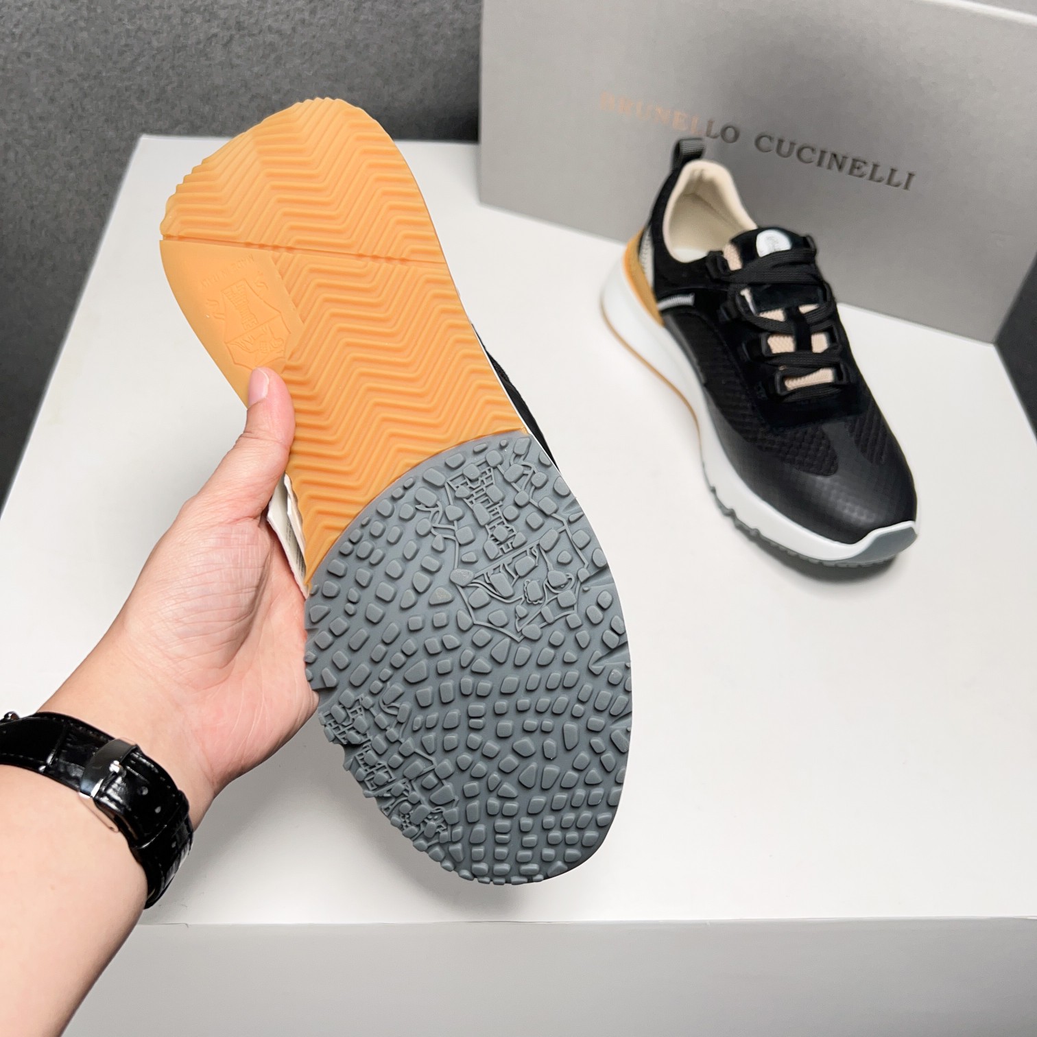 BC Nuevo Brunello Cucinell* Mixed Colour Knit Low Top Sneakers Precio oficial RMB, Los hilos clásico