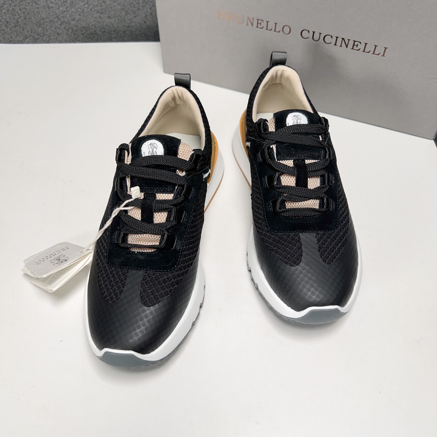 BC Nuevo Brunello Cucinell* Mixed Colour Knit Low Top Sneakers Precio oficial RMB, Los hilos clásico