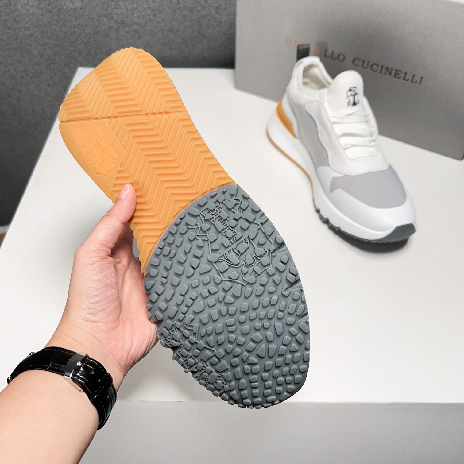 BC Nuevo Brunello Cucinell* Mixed Colour Knit Low Top Sneakers Precio oficial RMB, Los hilos clásico
