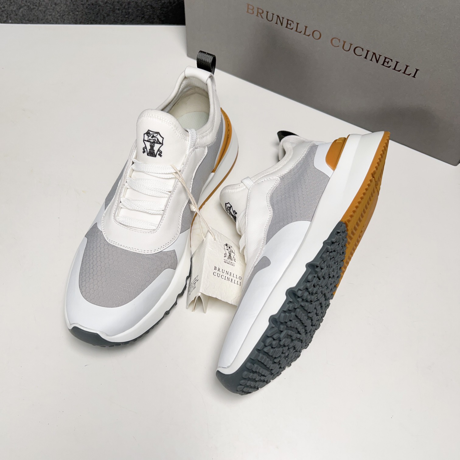 BC Nuevo Brunello Cucinell* Mixed Colour Knit Low Top Sneakers Precio oficial RMB, Los hilos clásico