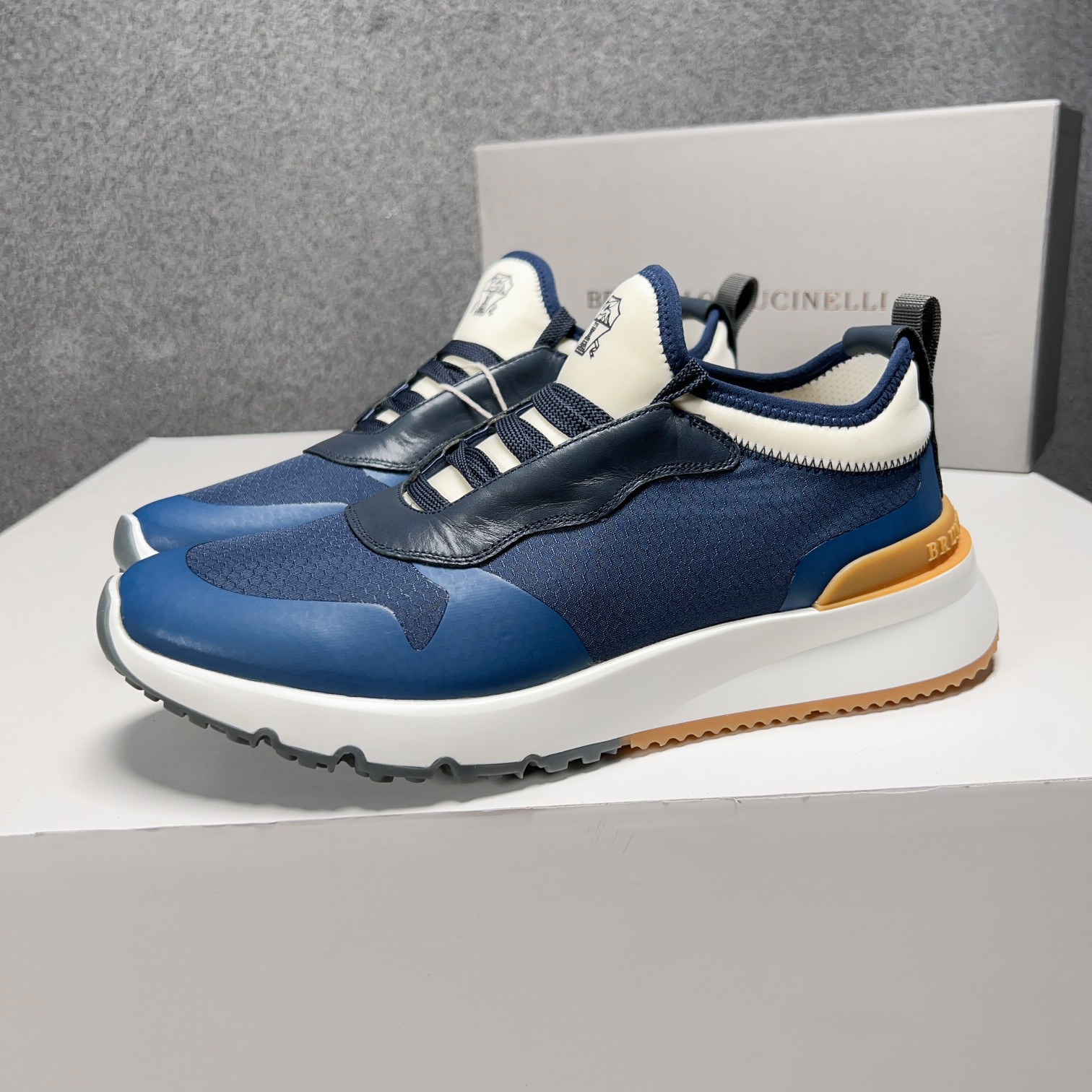 BC Nuevo Brunello Cucinell* Mixed Colour Knit Low Top Sneakers Precio oficial RMB, Los hilos clásico
