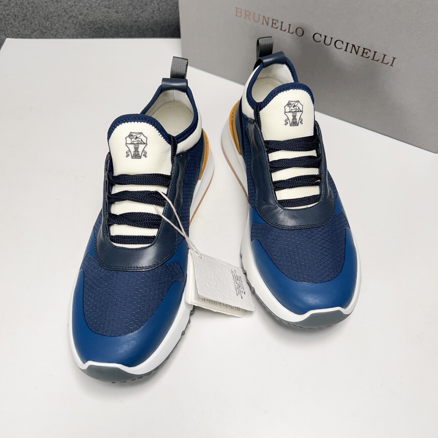 BC Nuevo Brunello Cucinell* Mixed Colour Knit Low Top Sneakers Precio oficial RMB, Los hilos clásico