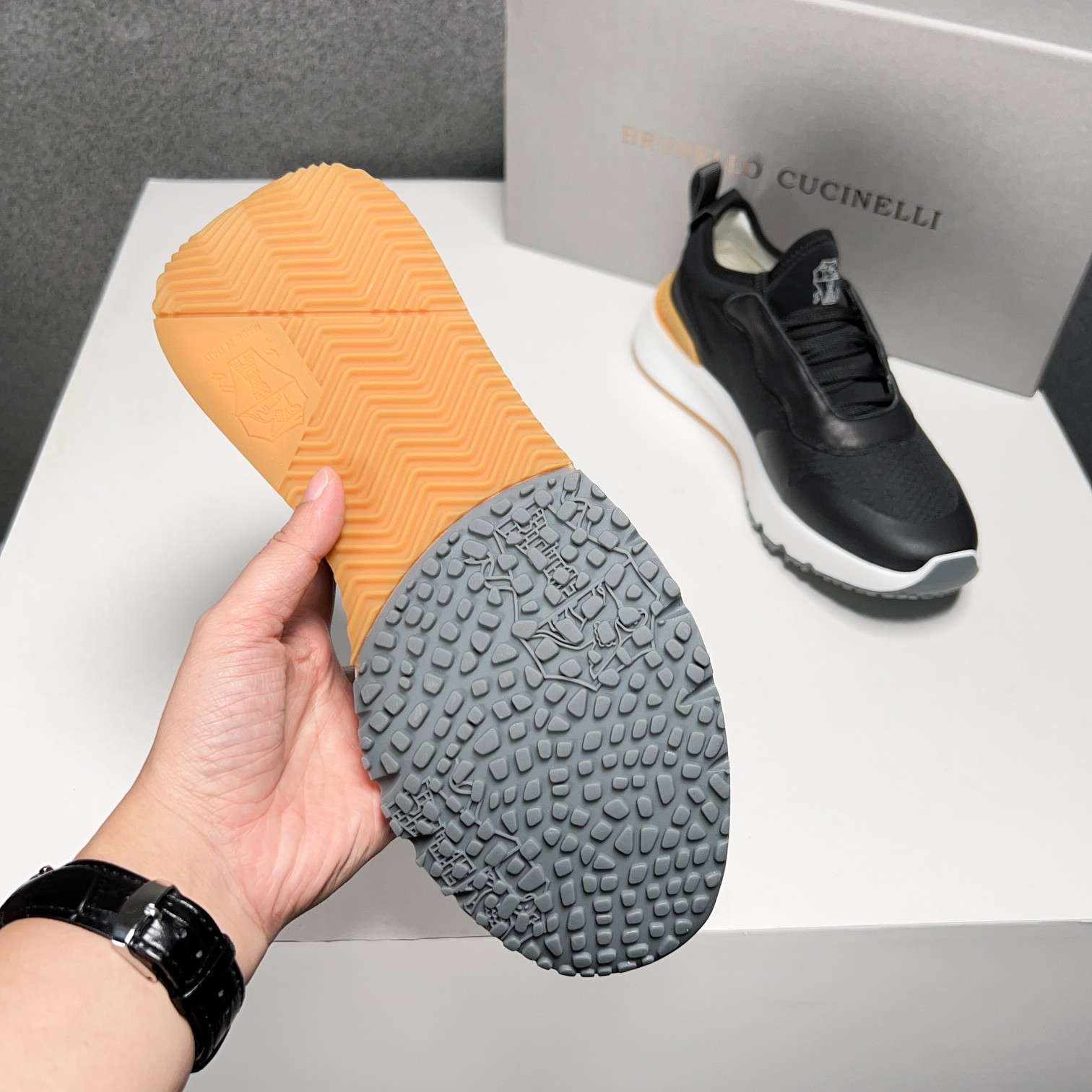 BC Nuevo Brunello Cucinell* Mixed Colour Knit Low Top Sneakers Precio oficial RMB, Los hilos clásico