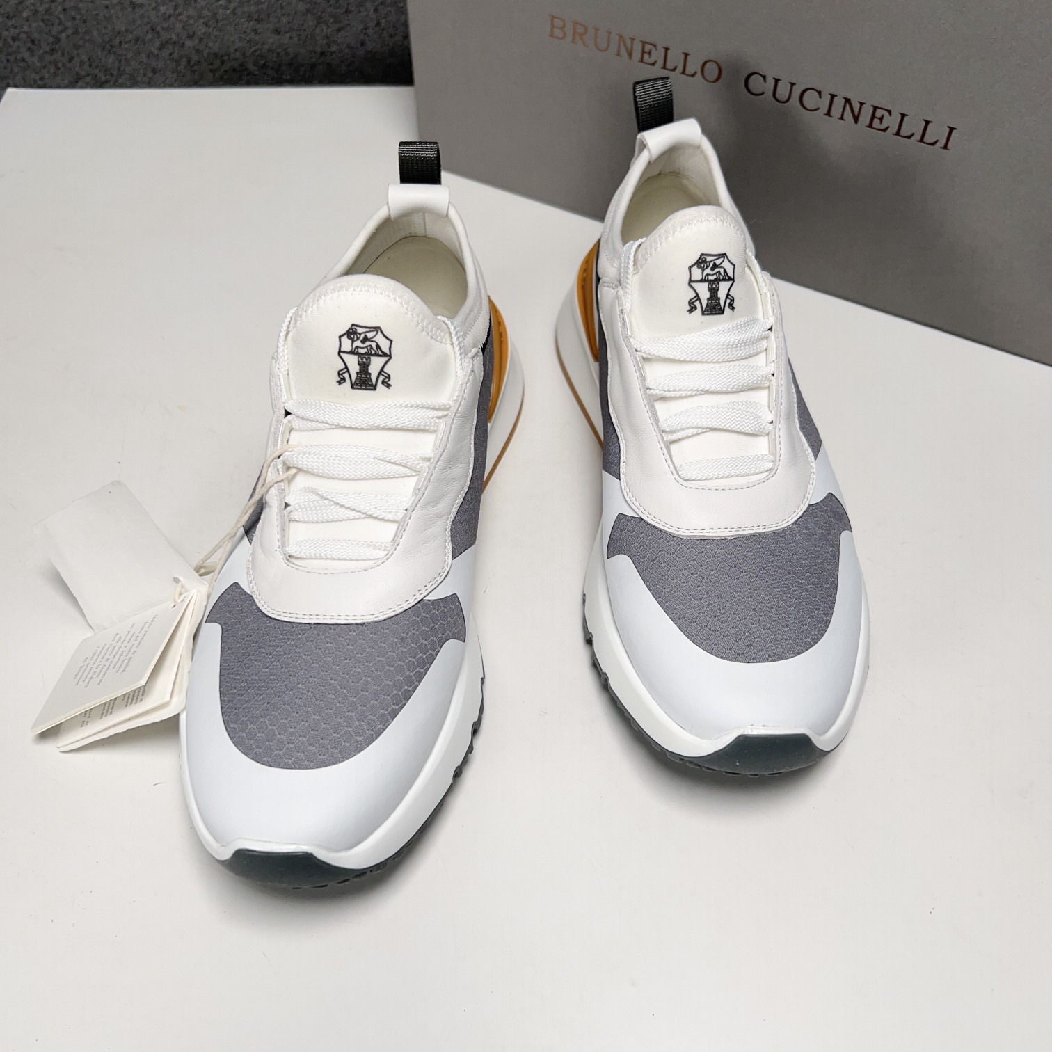 BC Nuevo Brunello Cucinell* Mixed Colour Knit Low Top Sneakers Precio oficial RMB, Los hilos clásico