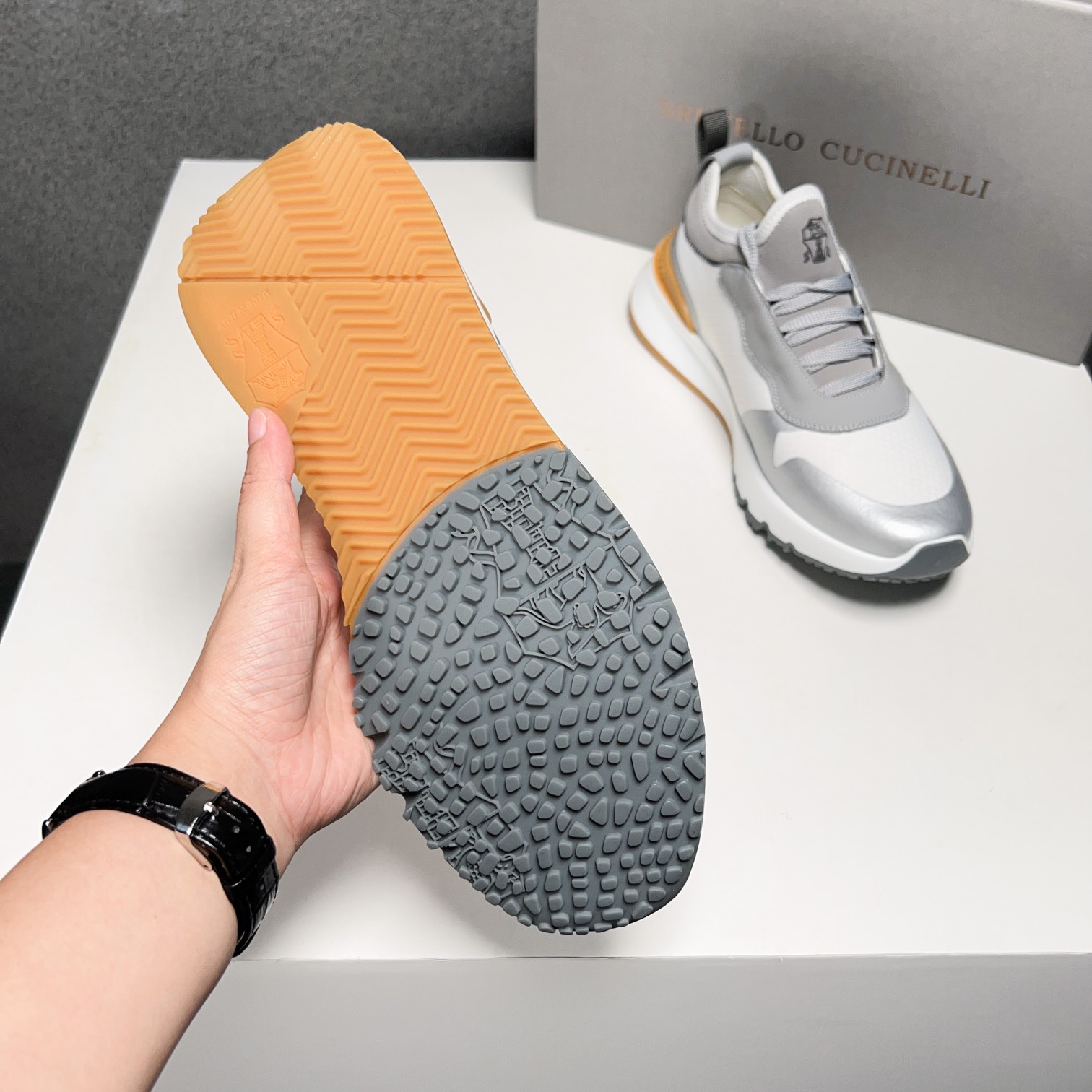 BC Nuevo Brunello Cucinell* Mixed Colour Knit Low Top Sneakers Precio oficial RMB, Los hilos clásico