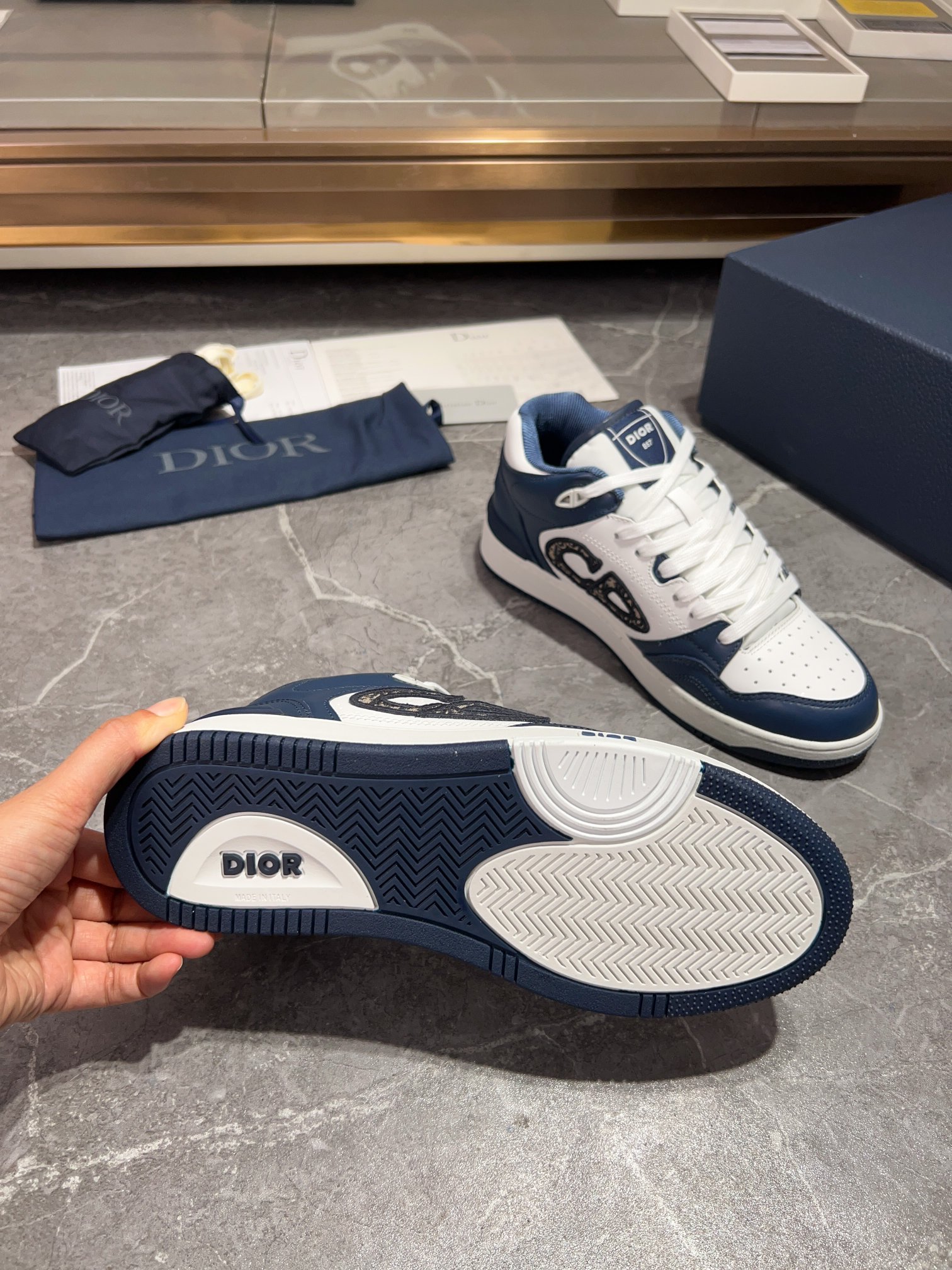 [la última coincidencia de color] Dior Dior serie B57 modelos de pareja zapatillas de deporte casual