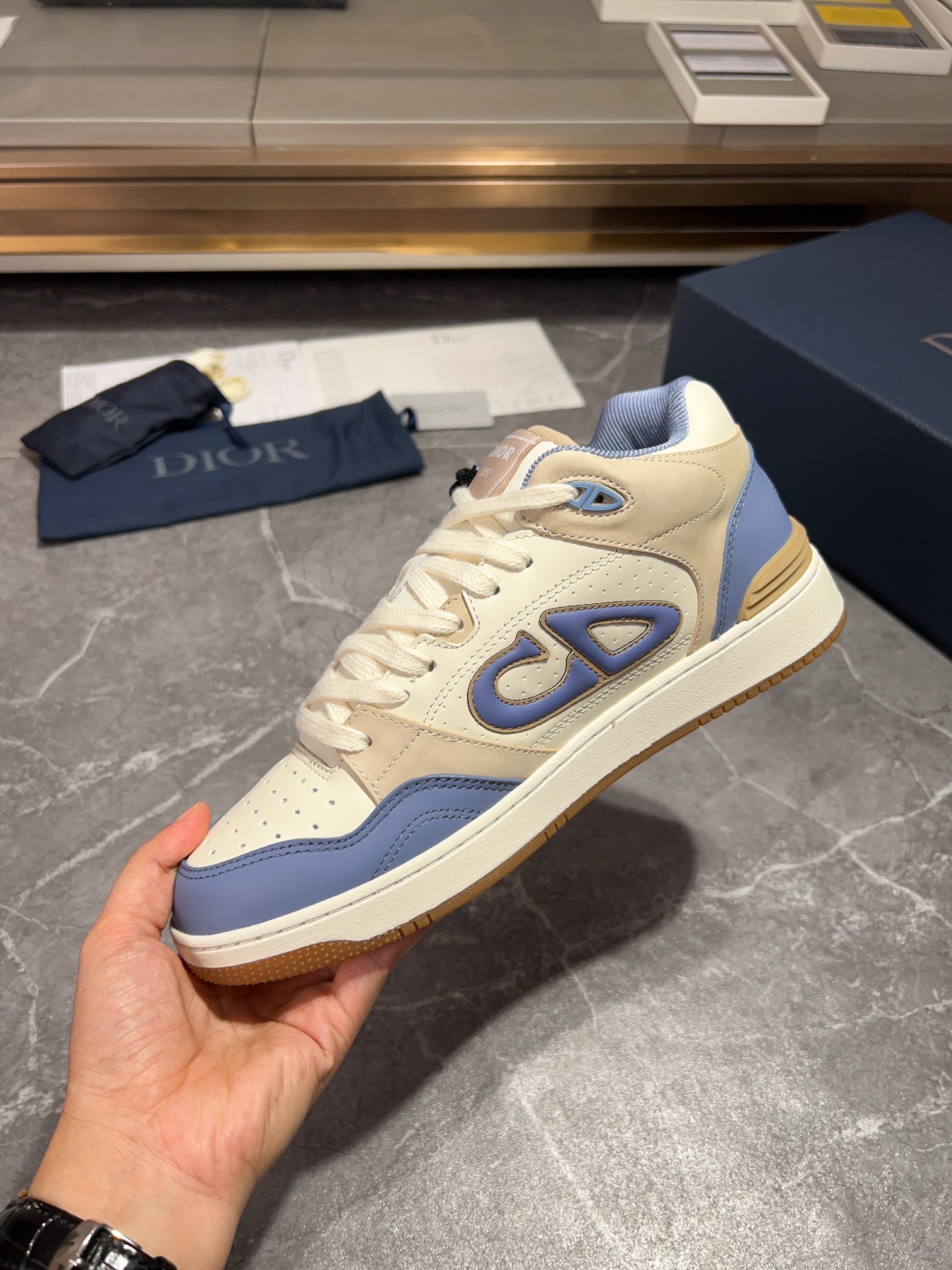 [la última coincidencia de color] Dior Dior serie B57 modelos de pareja zapatillas de deporte casual
