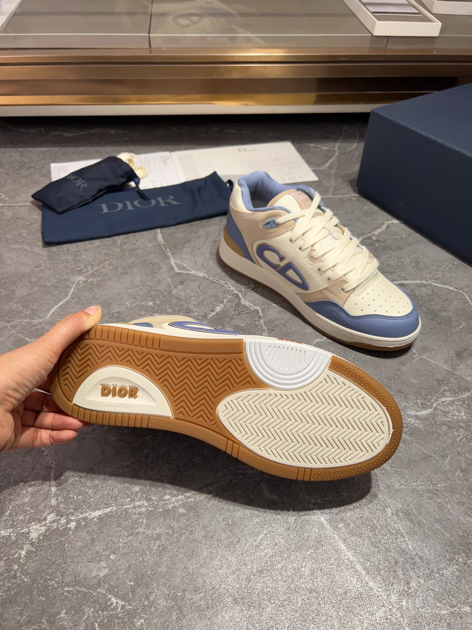 [la última coincidencia de color] Dior Dior serie B57 modelos de pareja zapatillas de deporte casual