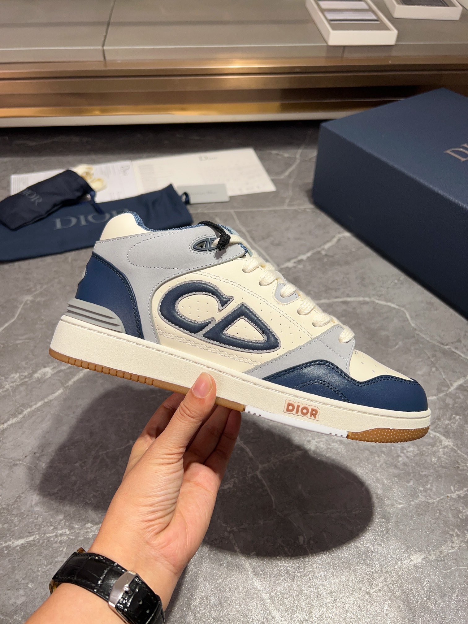 [la última coincidencia de color] Dior Dior serie B57 modelos de pareja zapatillas de deporte casual