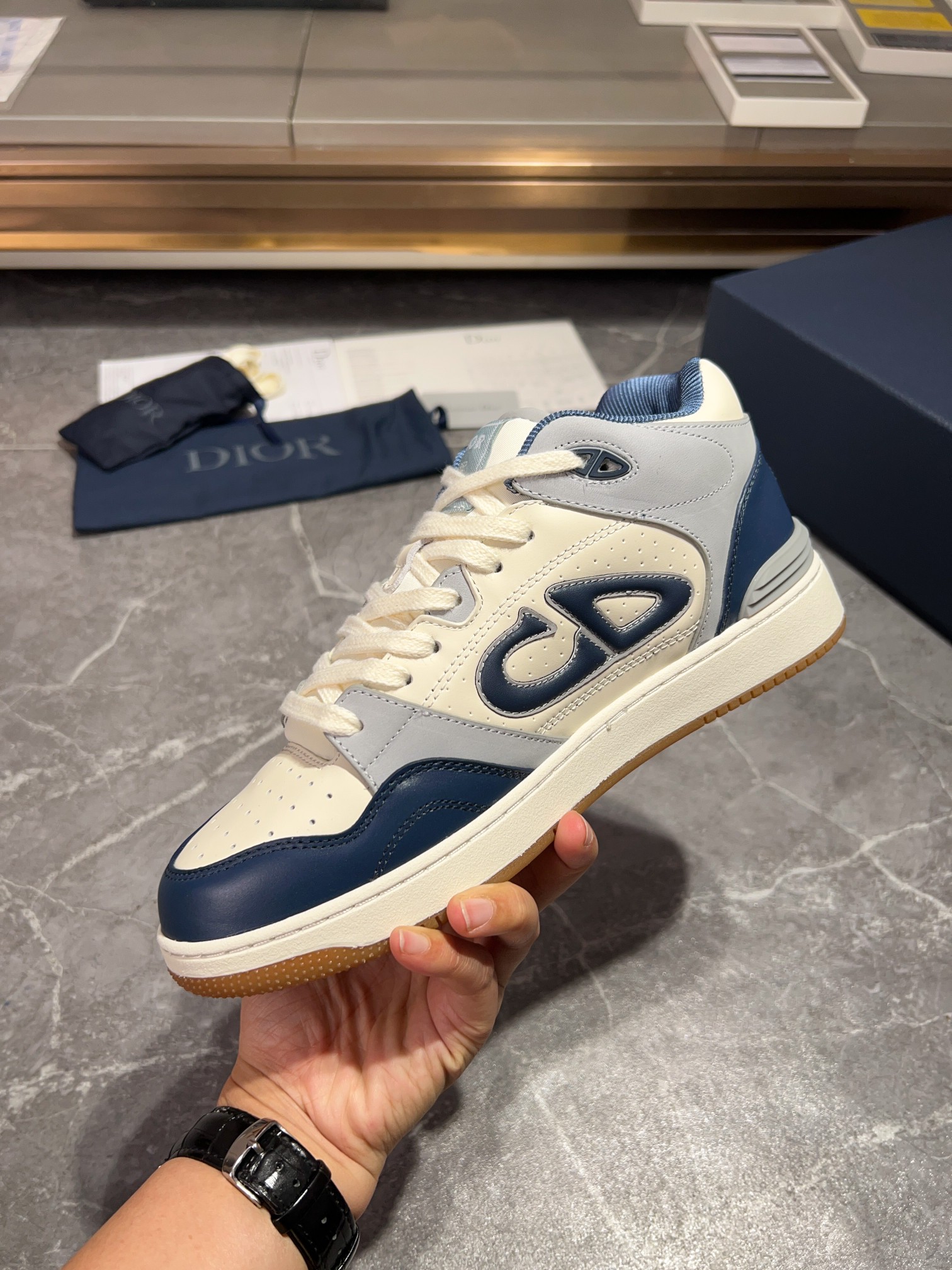 [la última coincidencia de color] Dior Dior serie B57 modelos de pareja zapatillas de deporte casual