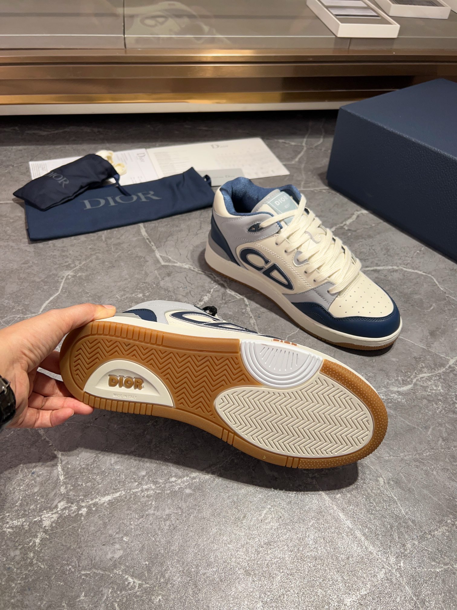 [la última coincidencia de color] Dior Dior serie B57 modelos de pareja zapatillas de deporte casual