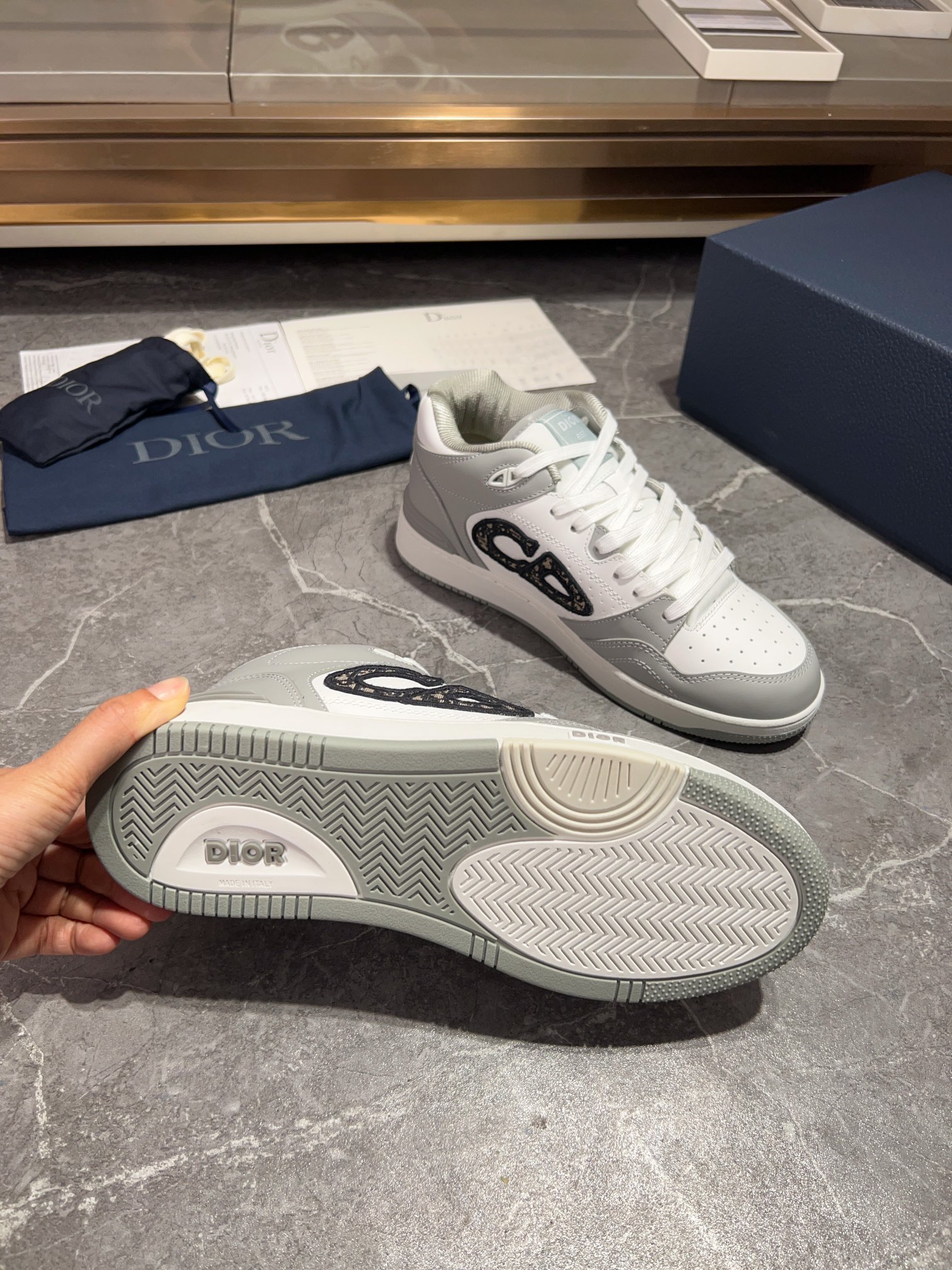 [la última coincidencia de color] Dior Dior serie B57 modelos de pareja zapatillas de deporte casual