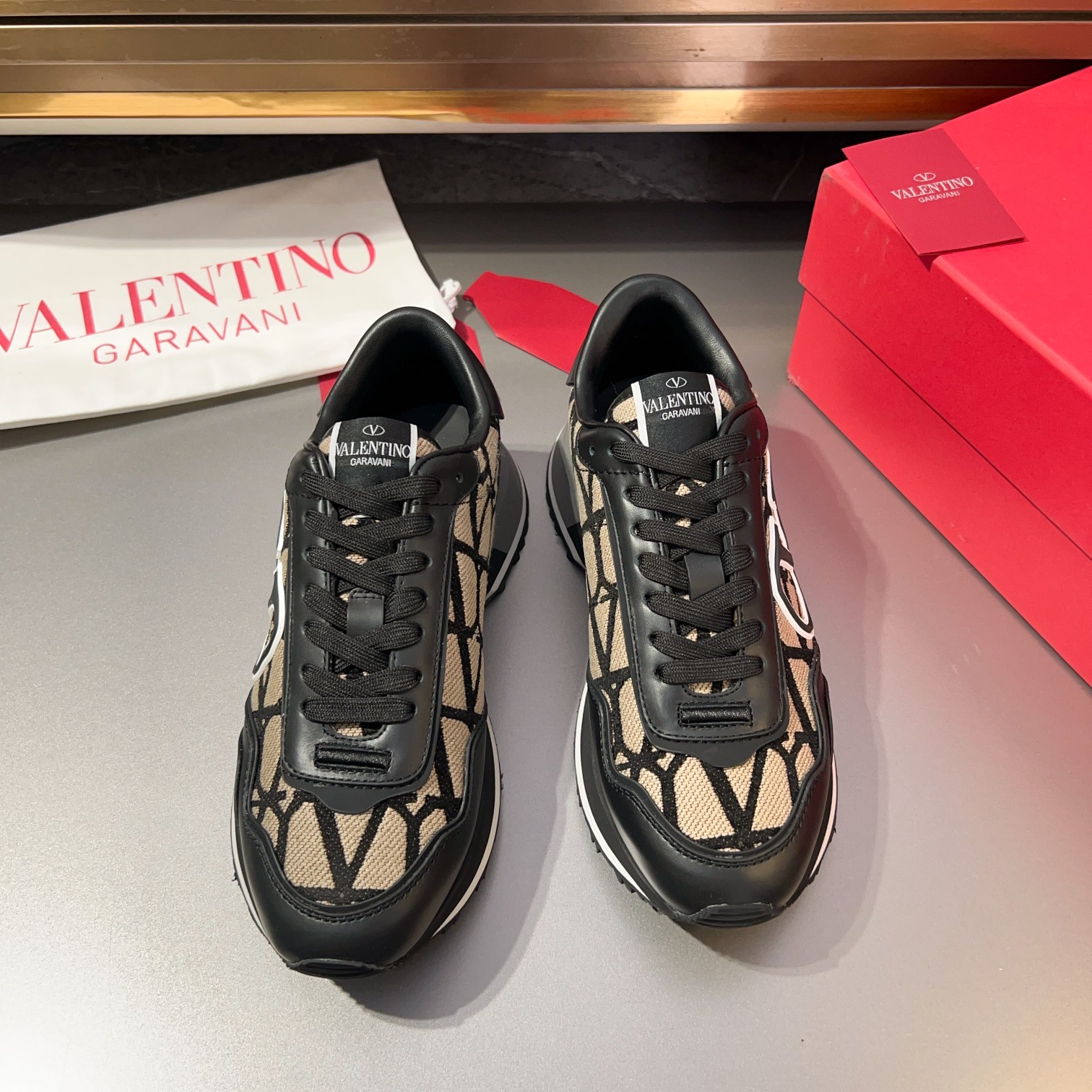 [VALENTINO] Valentino P370-Calidad de gama alta Original único - Superior - Nappa piel de becerro, r