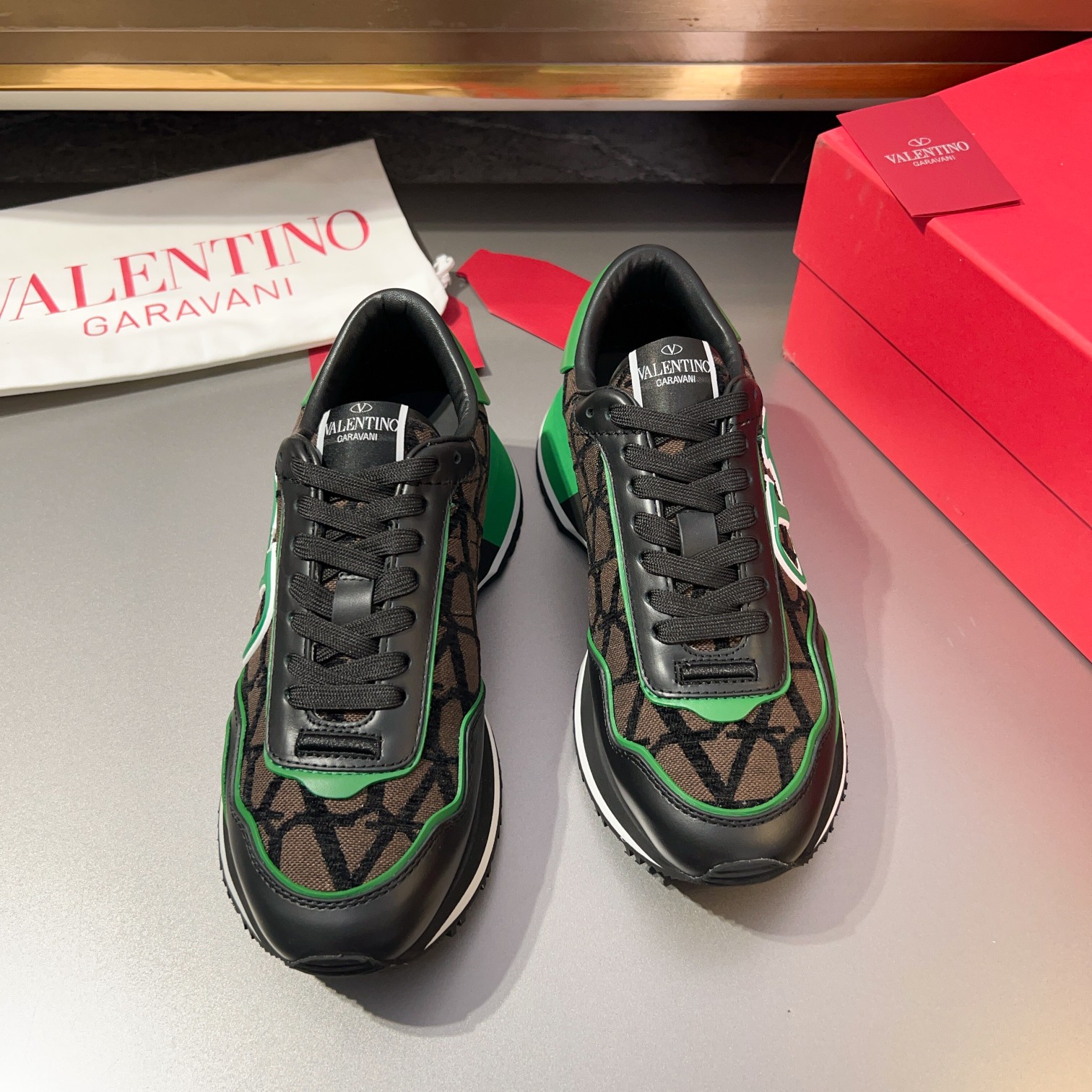 [VALENTINO] Valentino P370-Calidad de gama alta Original único - Superior - Nappa piel de becerro, r