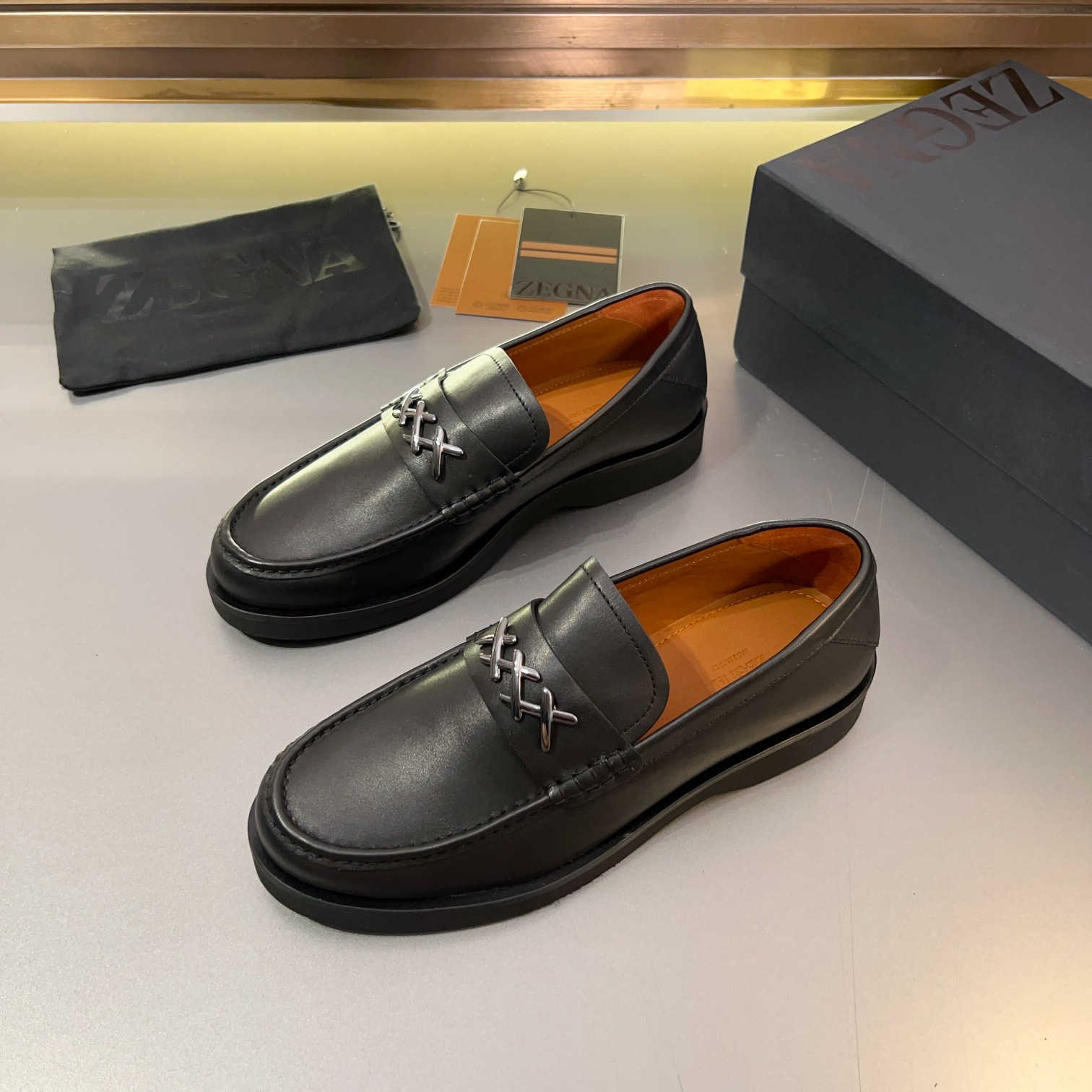 460Ermenegildo zegna Zegna nuevo Garonne Flex zapatos de cuero de los hombres Inevitable un modelo d